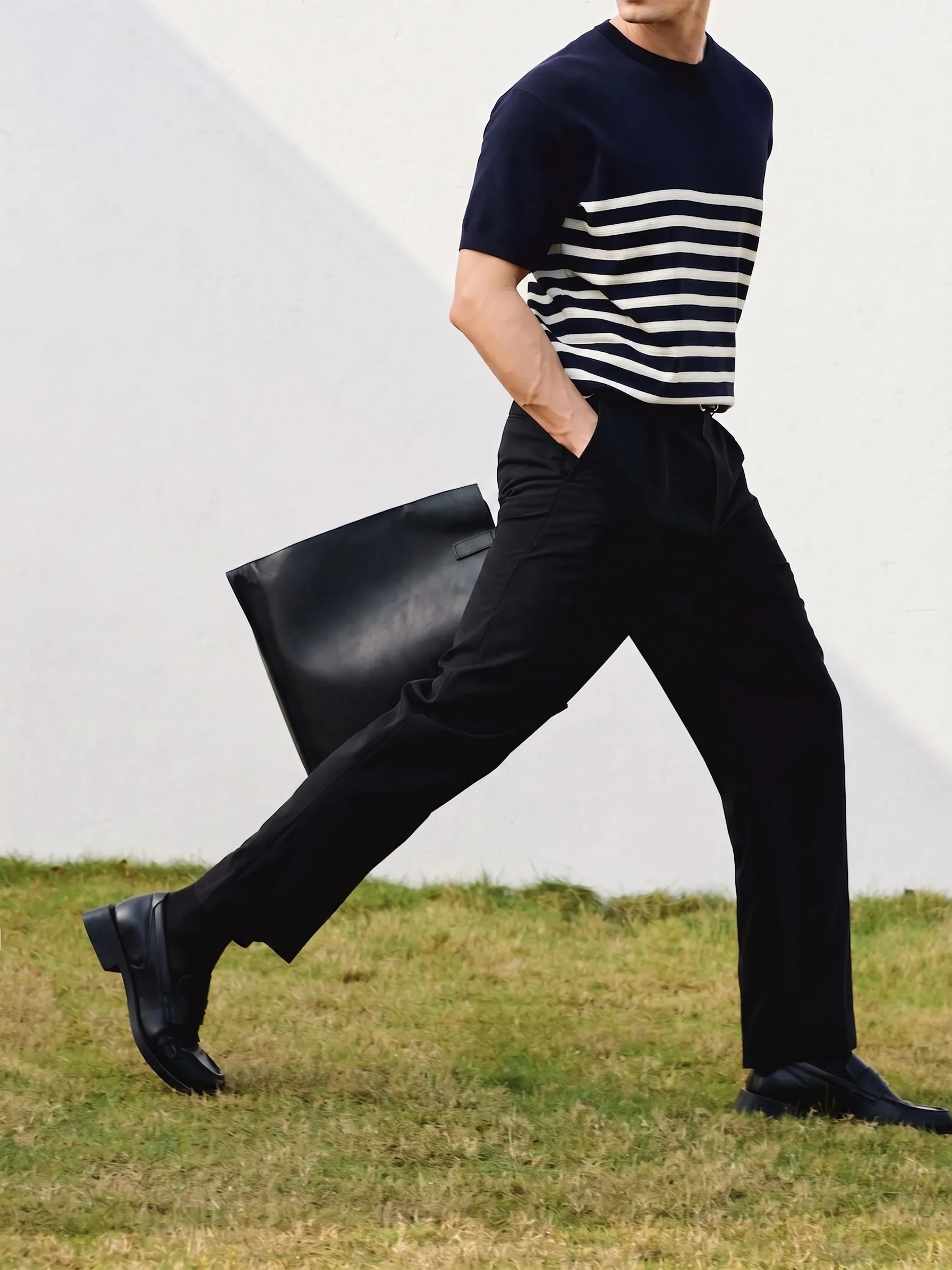 Black Pleated Trousers - Image 3