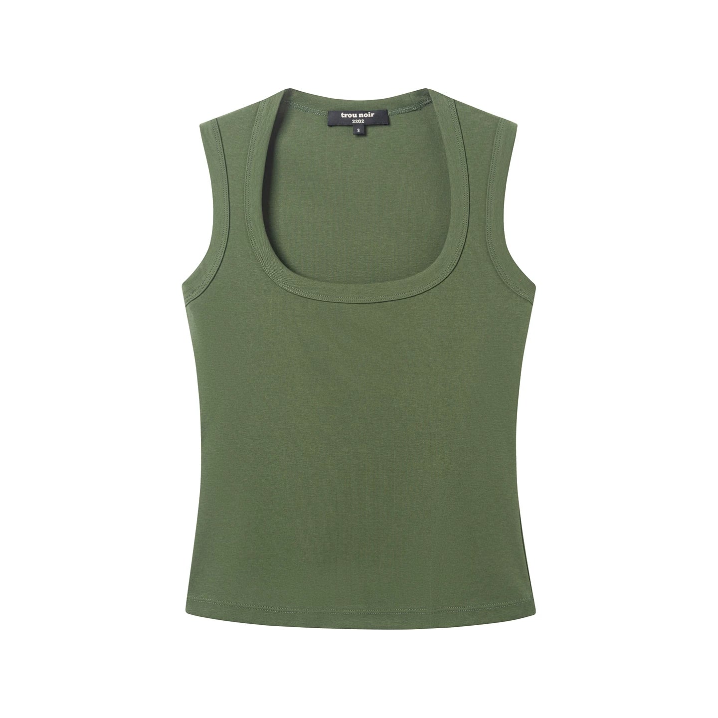 Black Scoop Neck Tank Top - Image 10