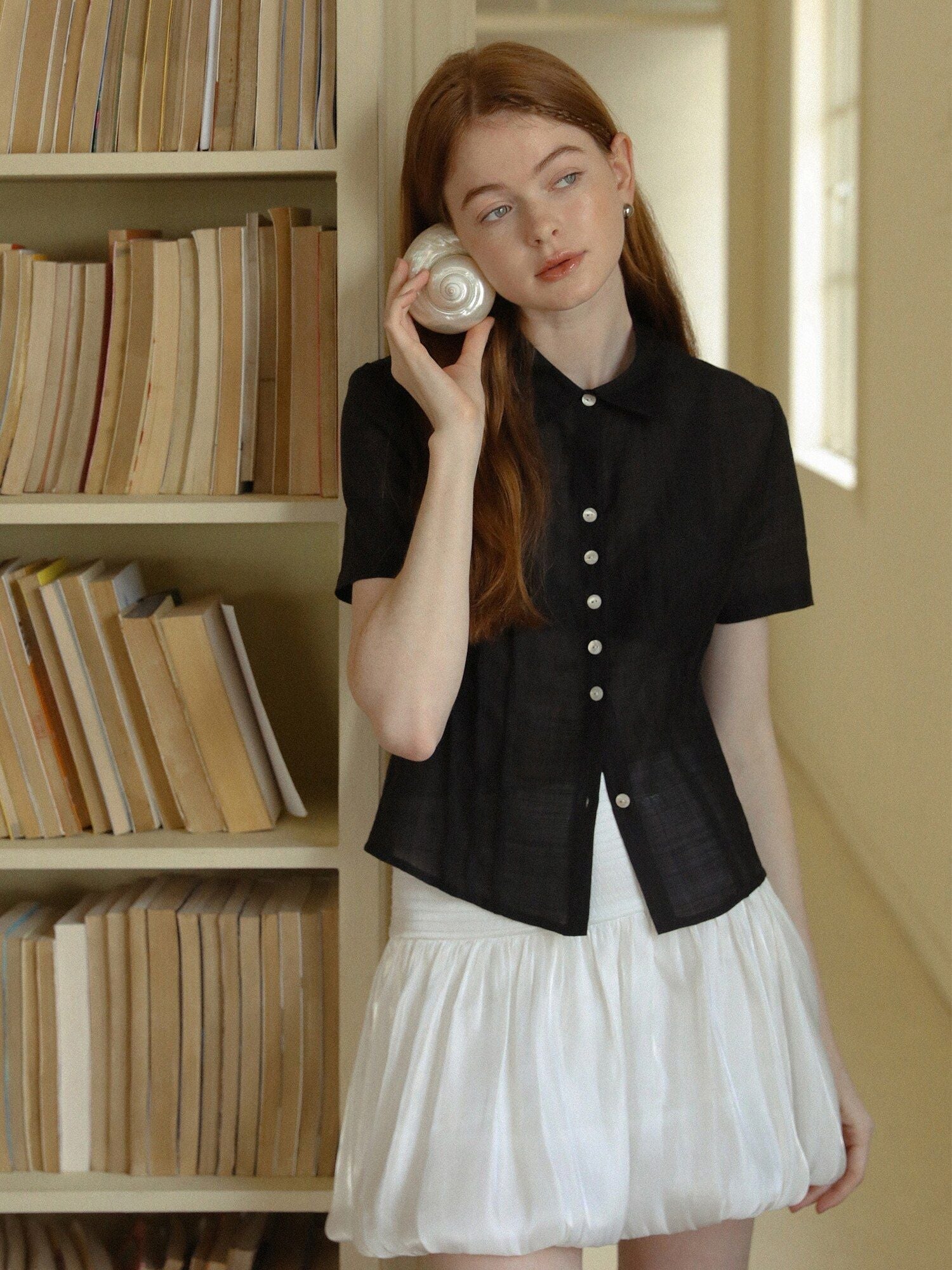 Black Sheer Shirt