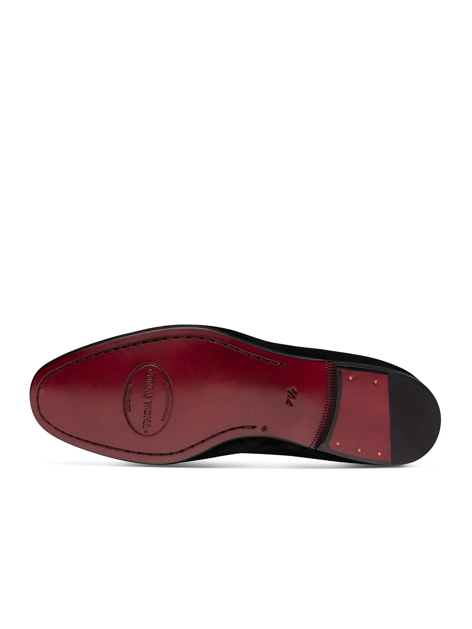 Black Suede Smoking Slippers - Image 4