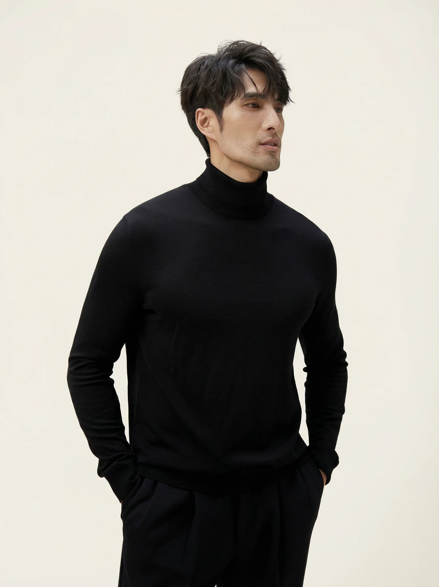 Black Turtleneck Knit - Image 2