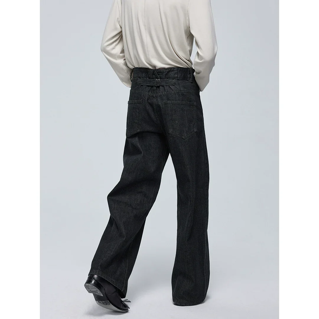 Black Wide-Leg Jeans - Image 3