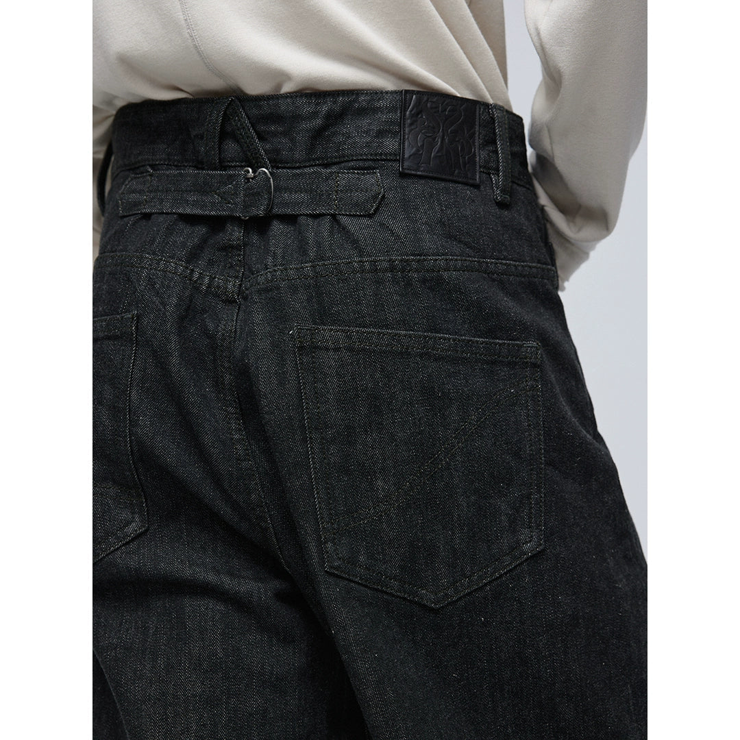 Black Wide-Leg Jeans - Image 5