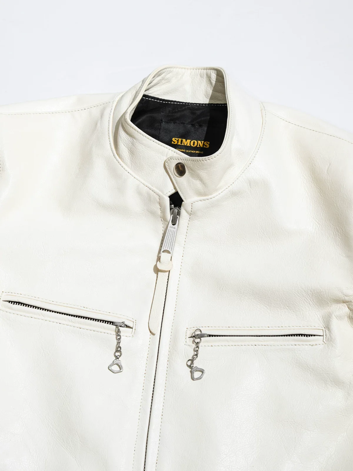 Bloodstone Goatskin Cafe Racer Jacket - Image 6