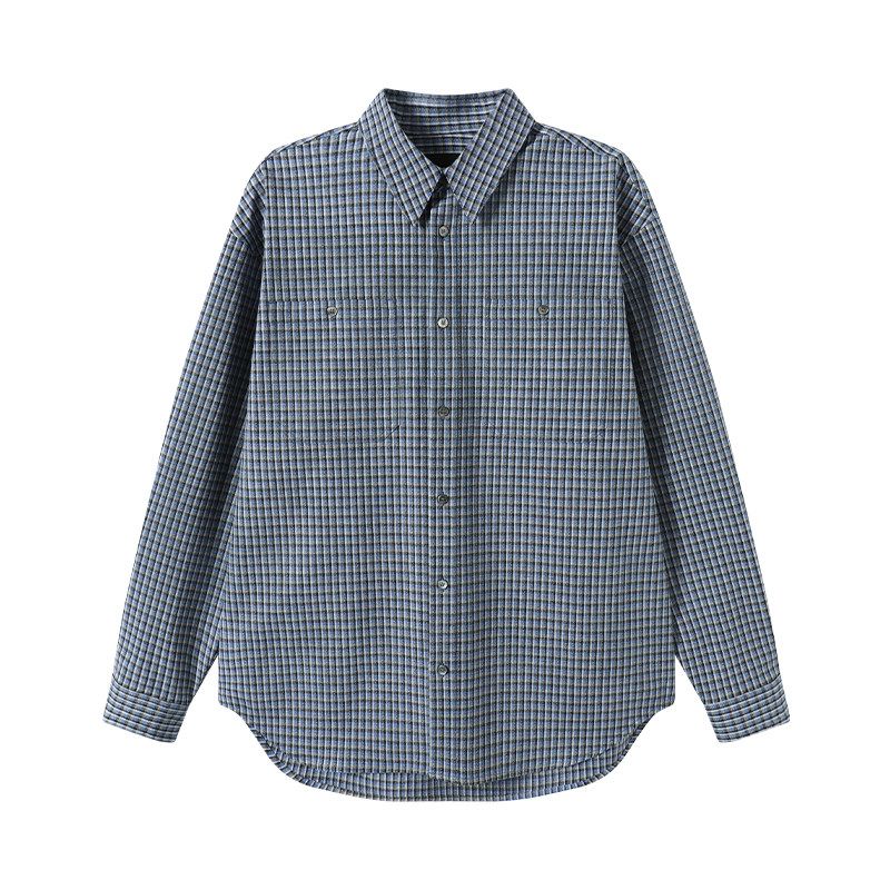 Blue Check Shirt - Image 5