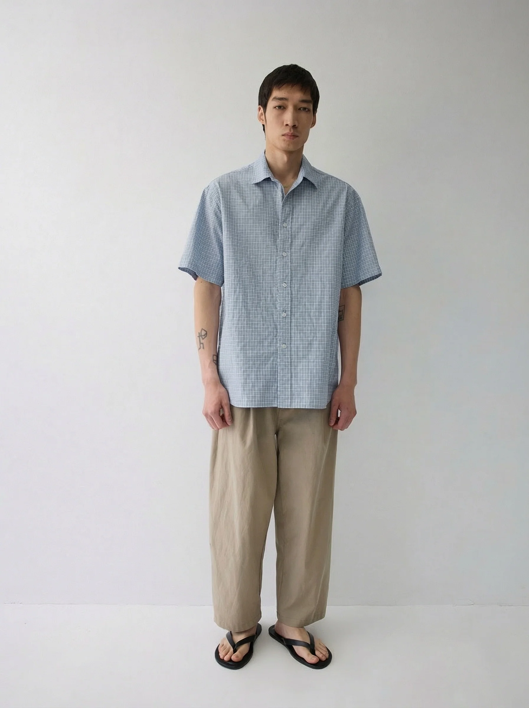 Blue Check Shirt - Image 4