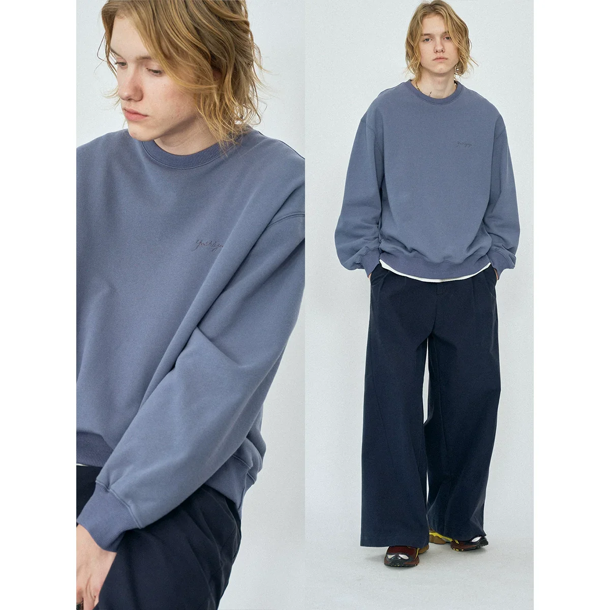Blue Crewneck Sweatshirt