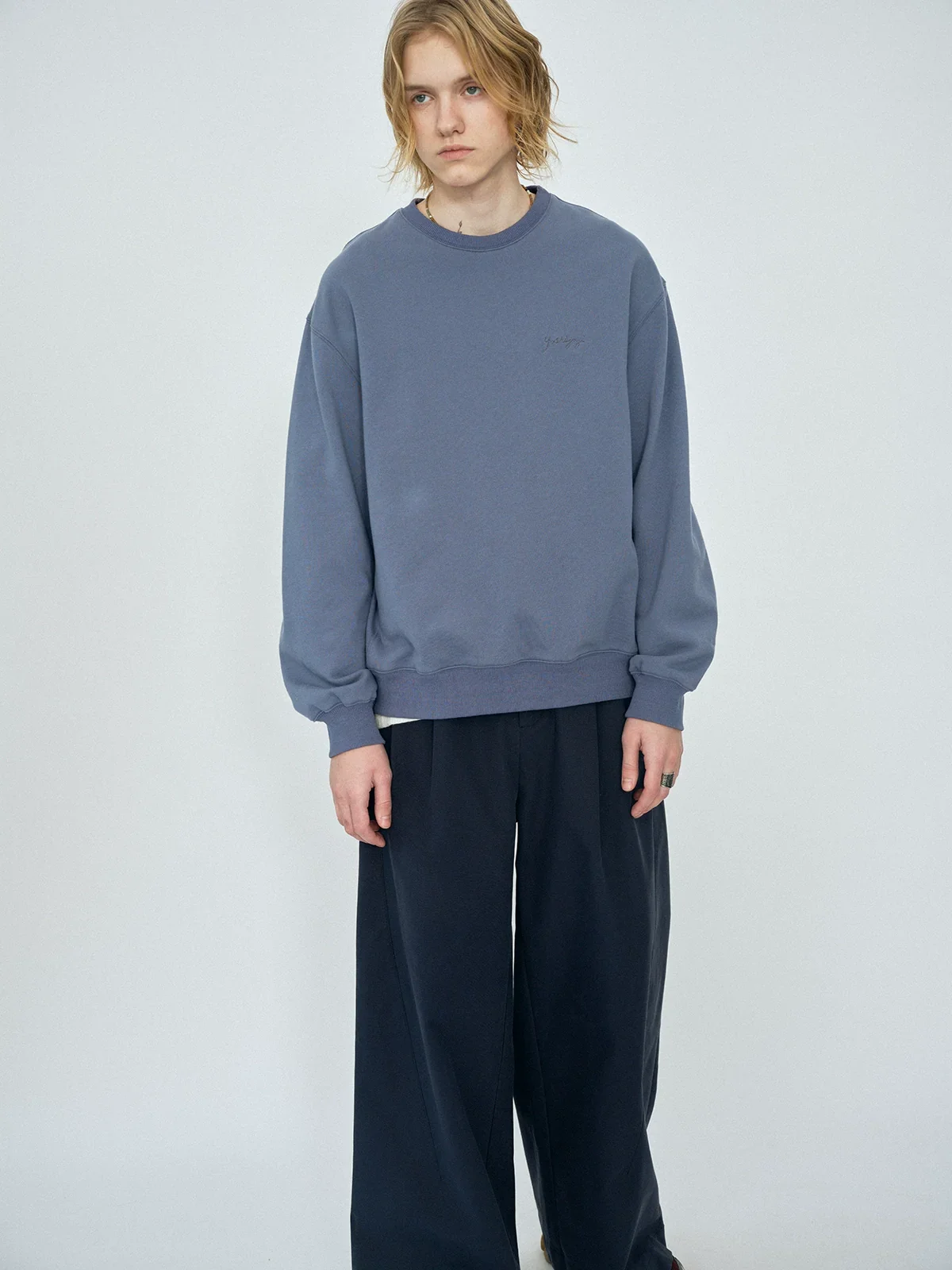 Blue Crewneck Sweatshirt - Image 3