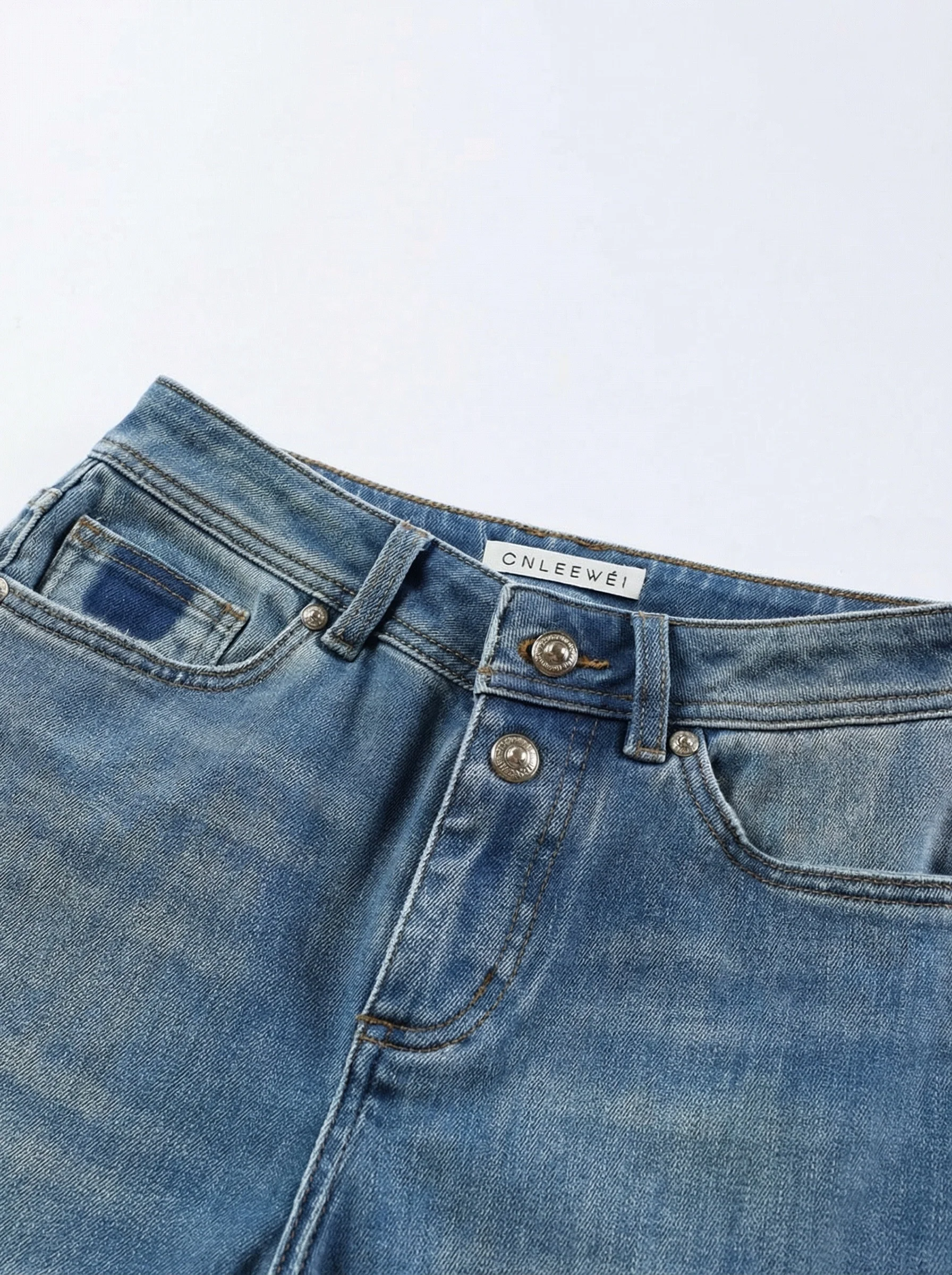 Blue Flare Jeans - Image 4