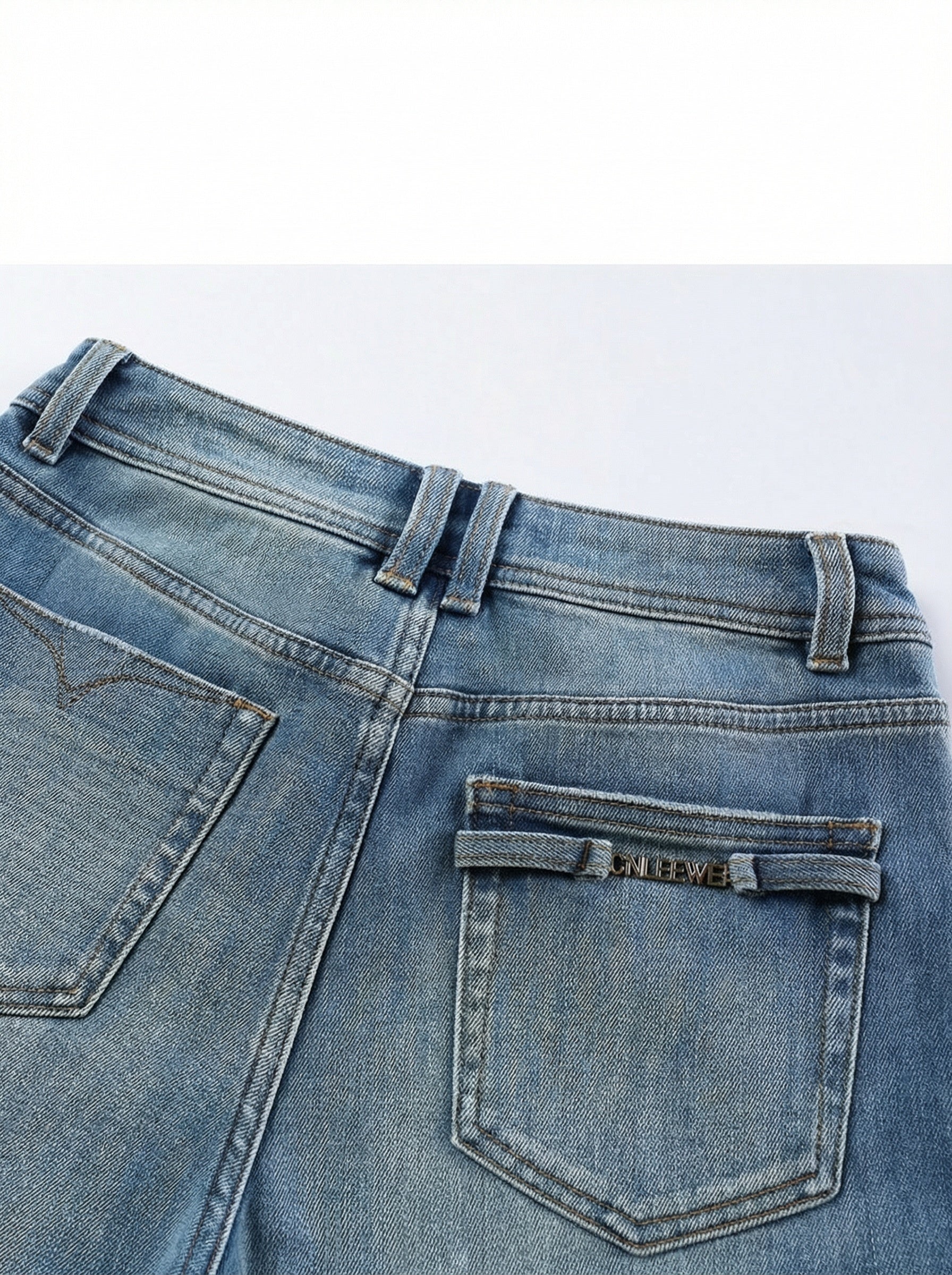 Blue Flare Jeans - Image 5
