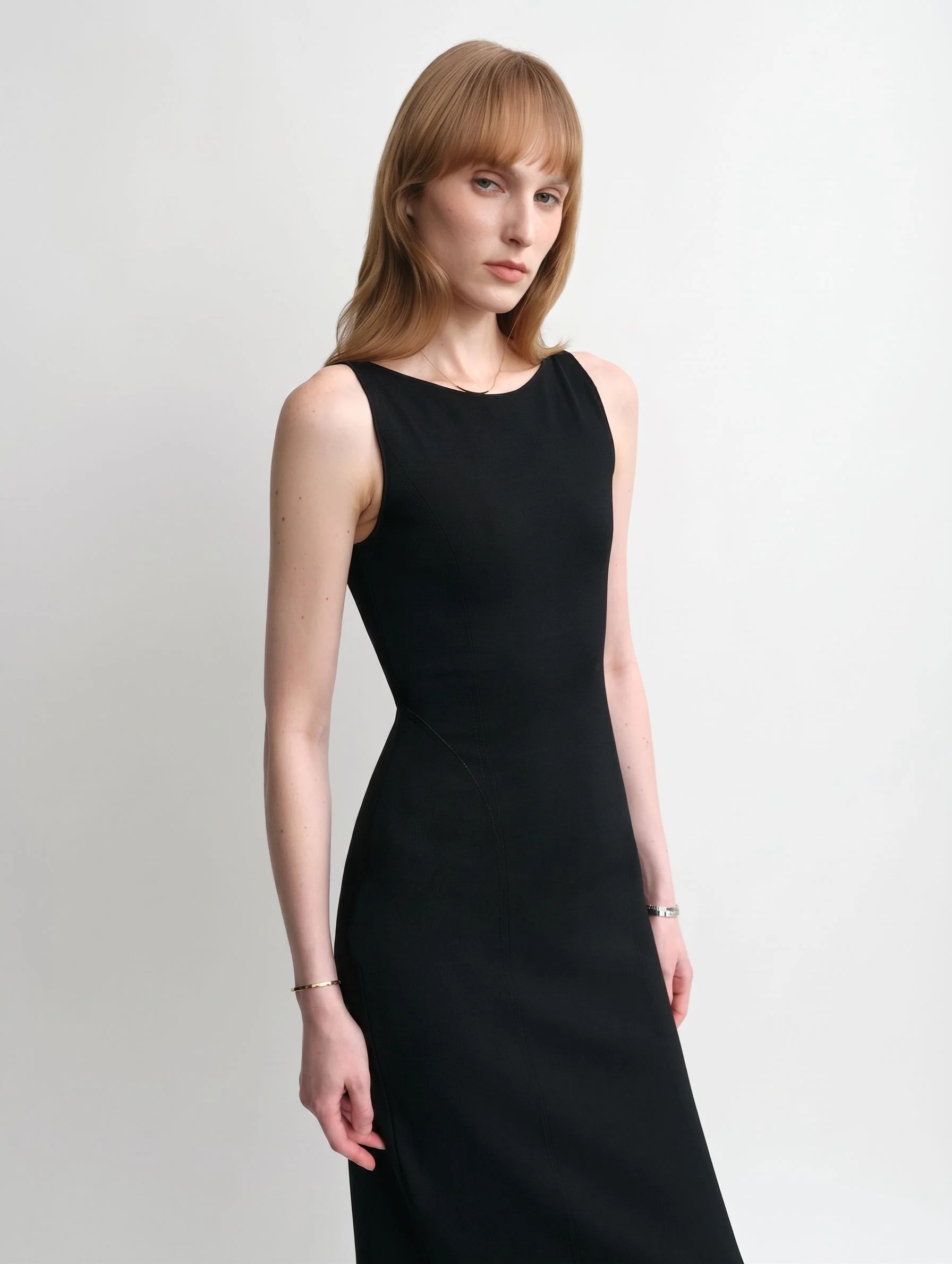 Boatneck Midi Dress - Image 3