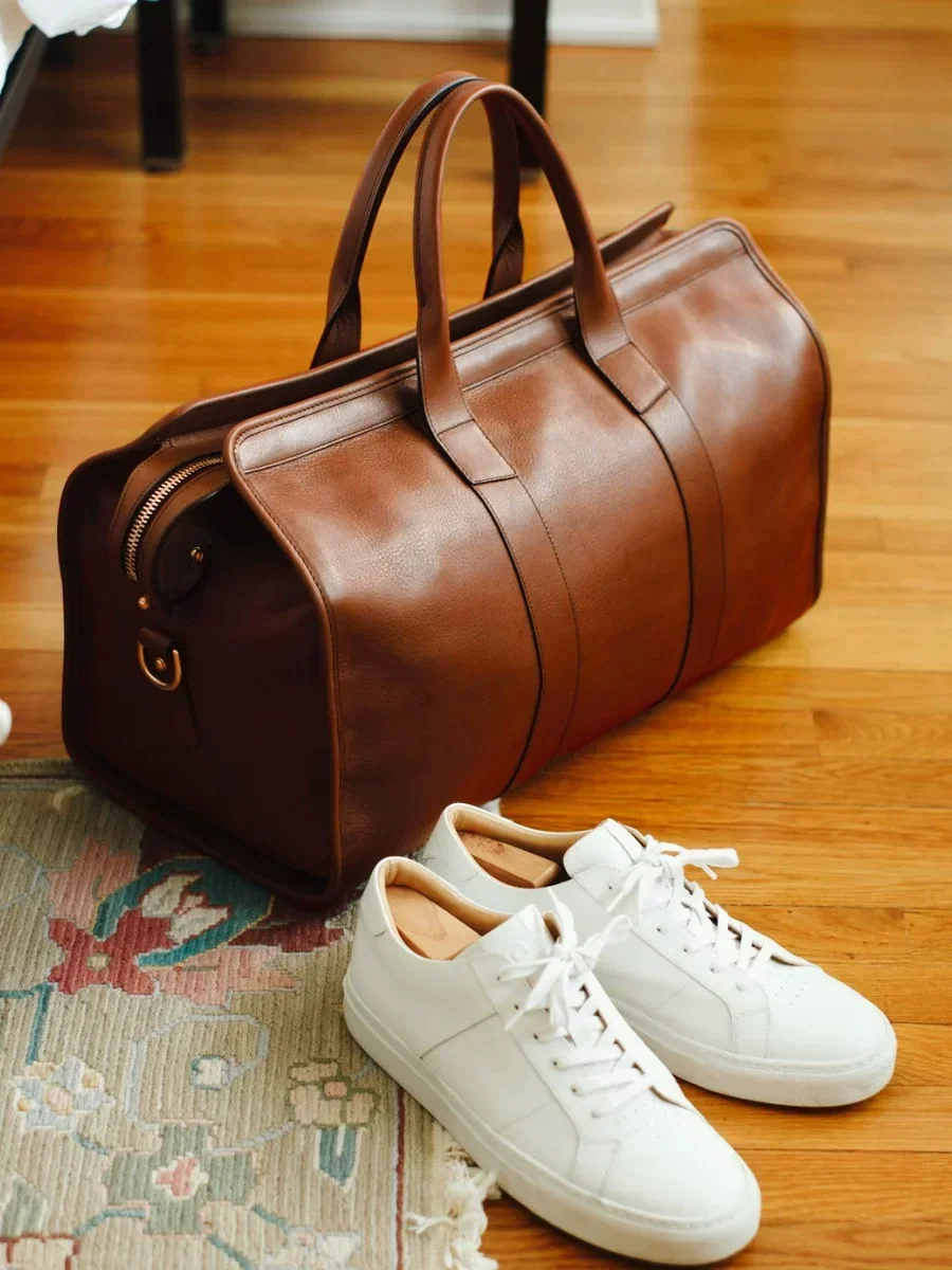 Boston Top-Grain Leather Duffel - Image 2