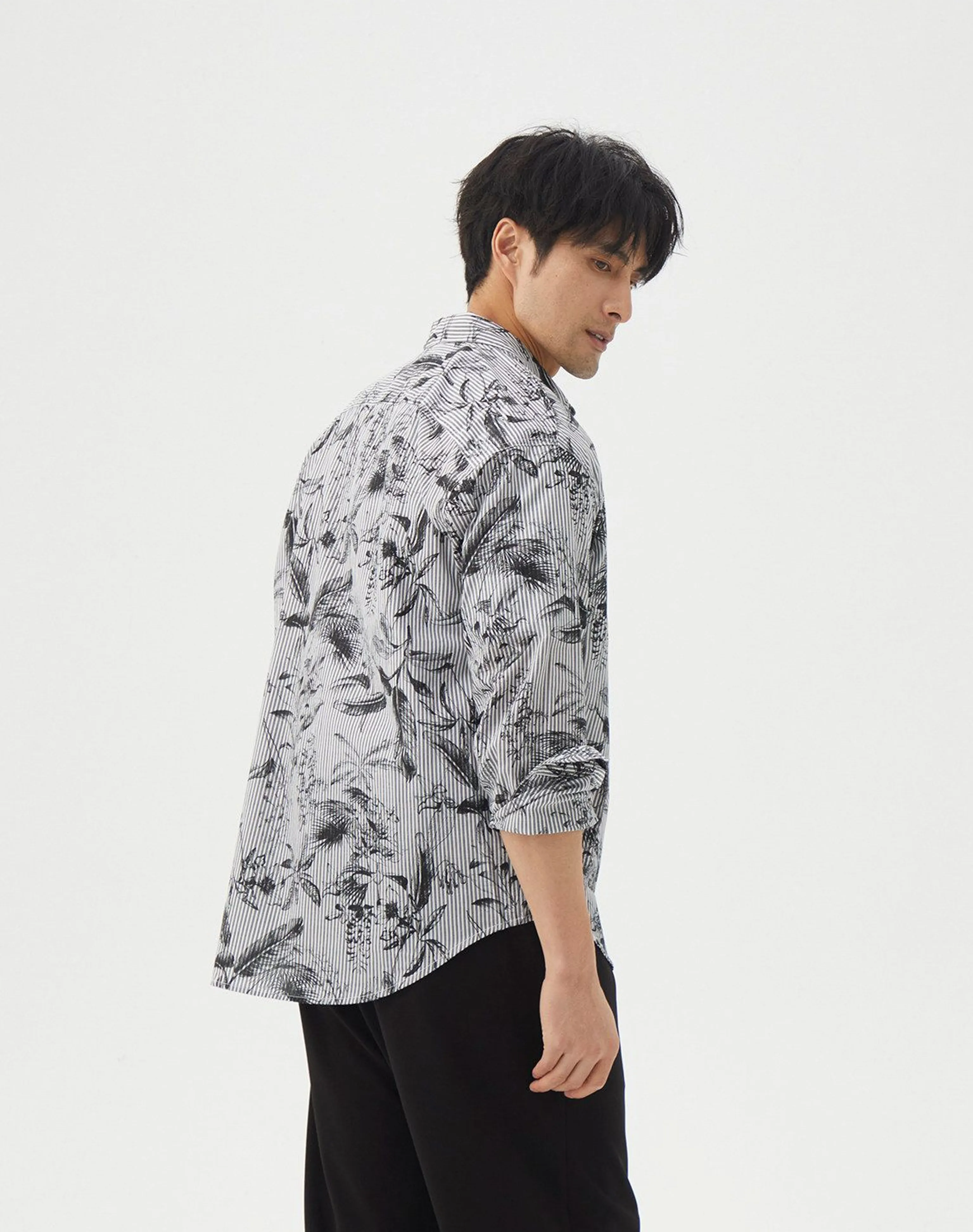 Botanical Stripe Shirt - Image 5