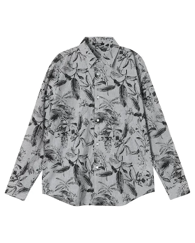 Botanical Stripe Shirt - Image 7