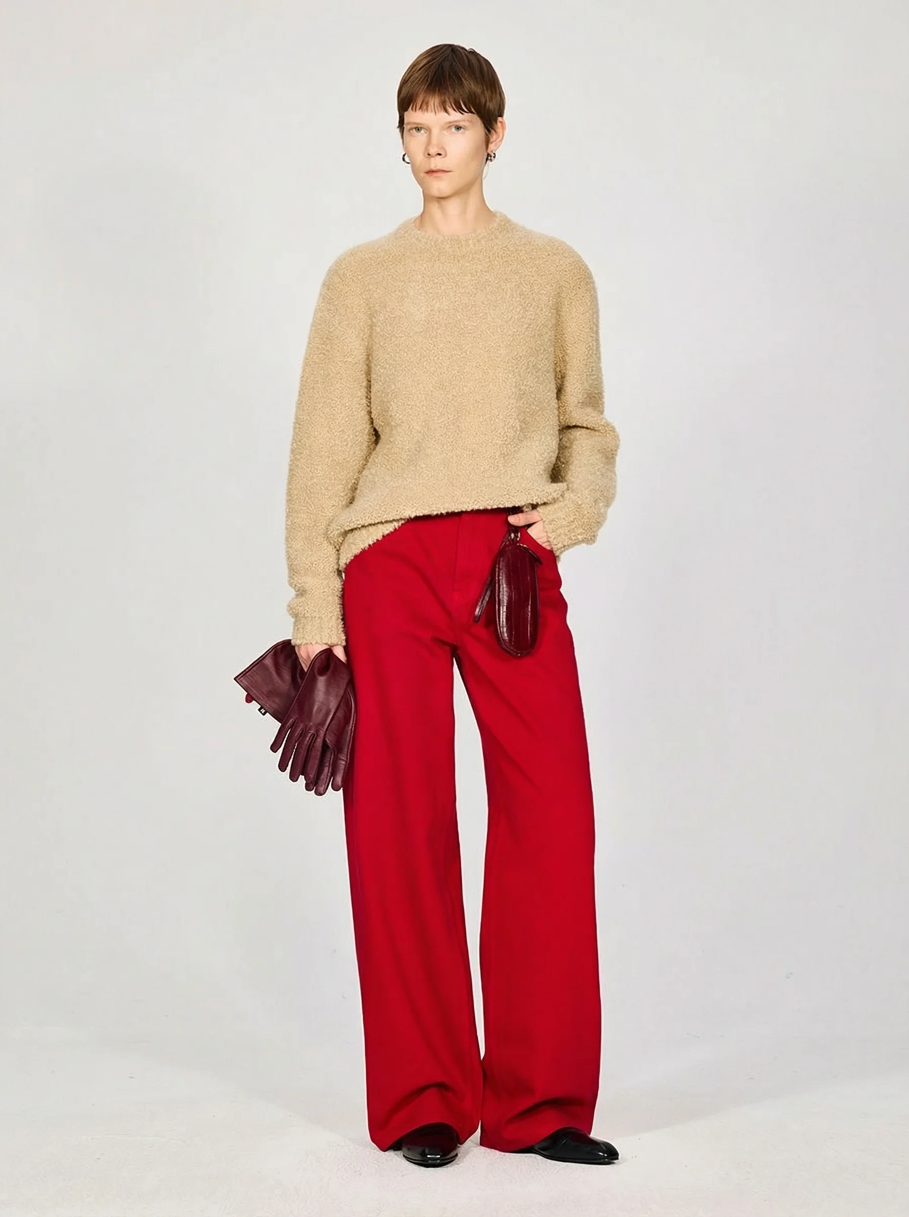 Bouclé Crew Sweater - Image 2