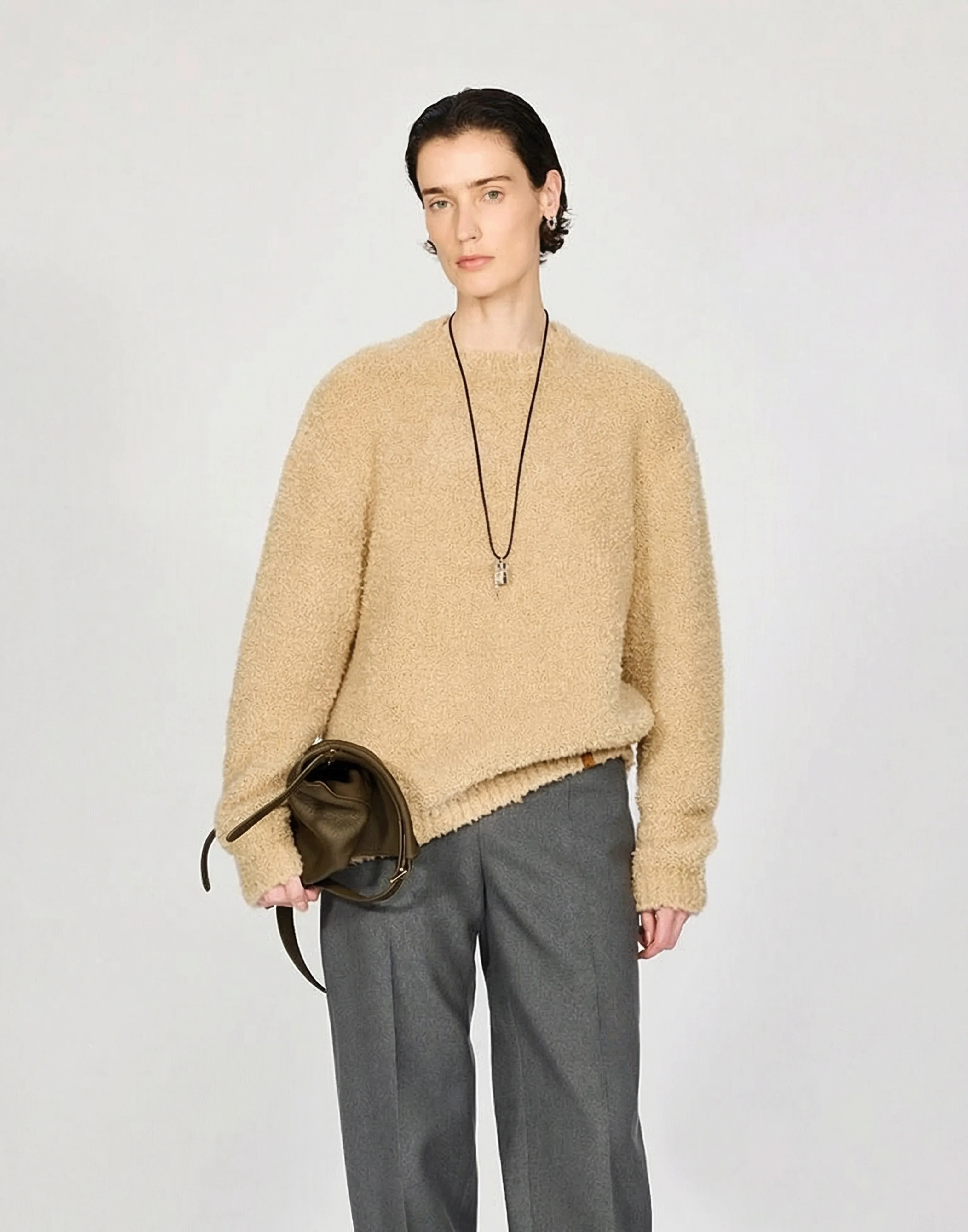 Bouclé Crew Sweater - Image 4