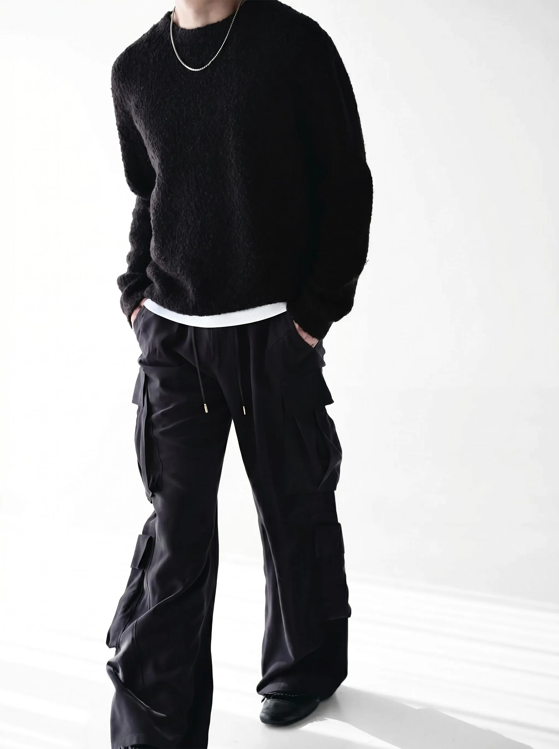 Bouclé Crewneck Sweater - Image 2