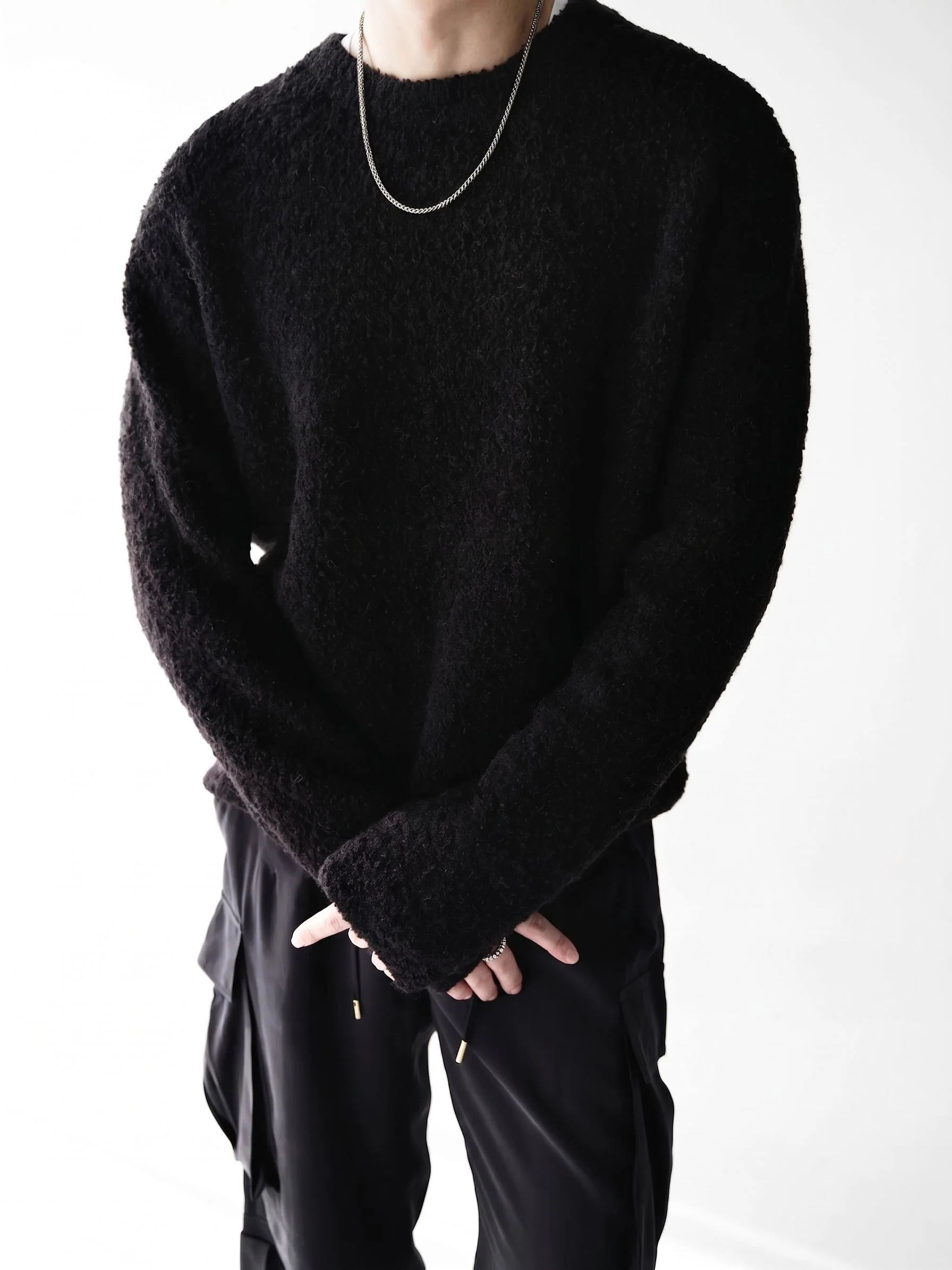 Bouclé Crewneck Sweater - Image 4