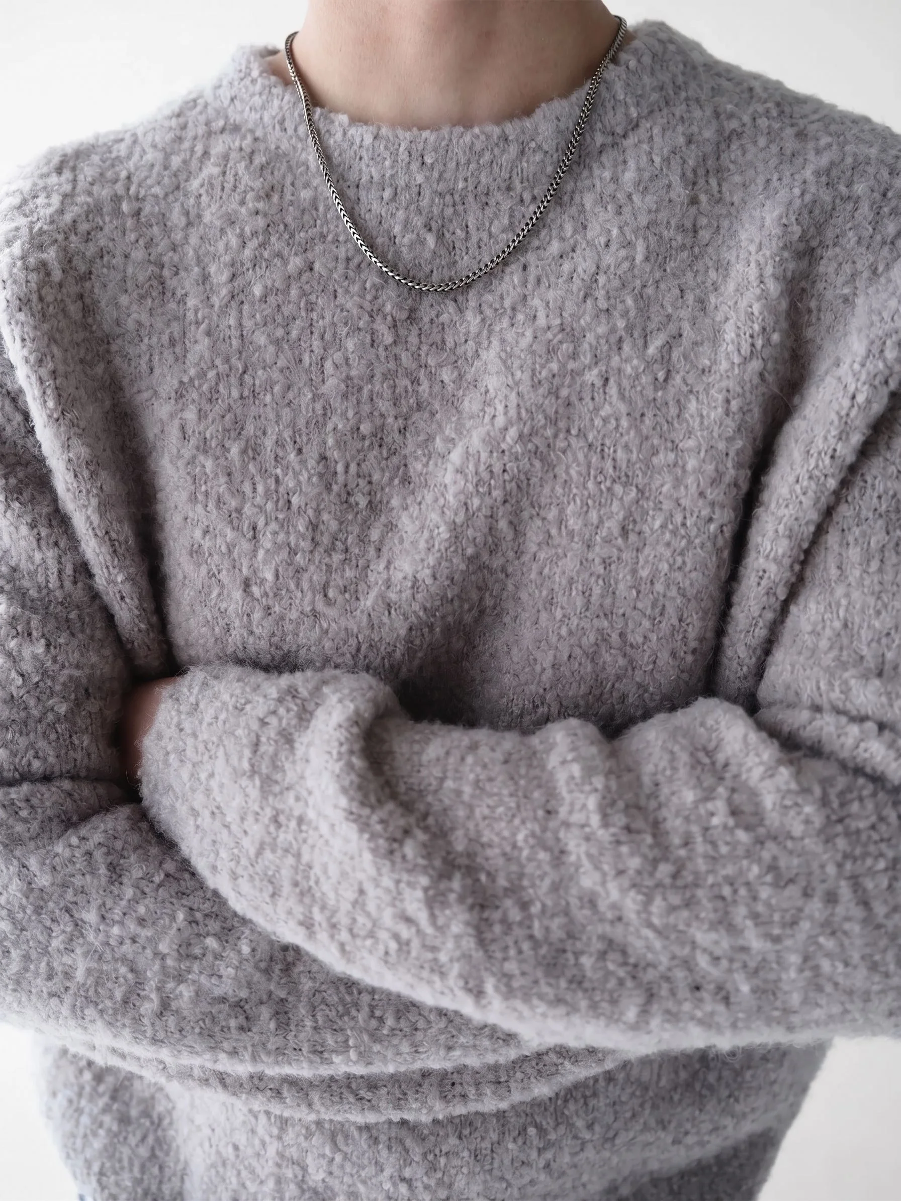 Bouclé Crewneck Sweater - Image 7
