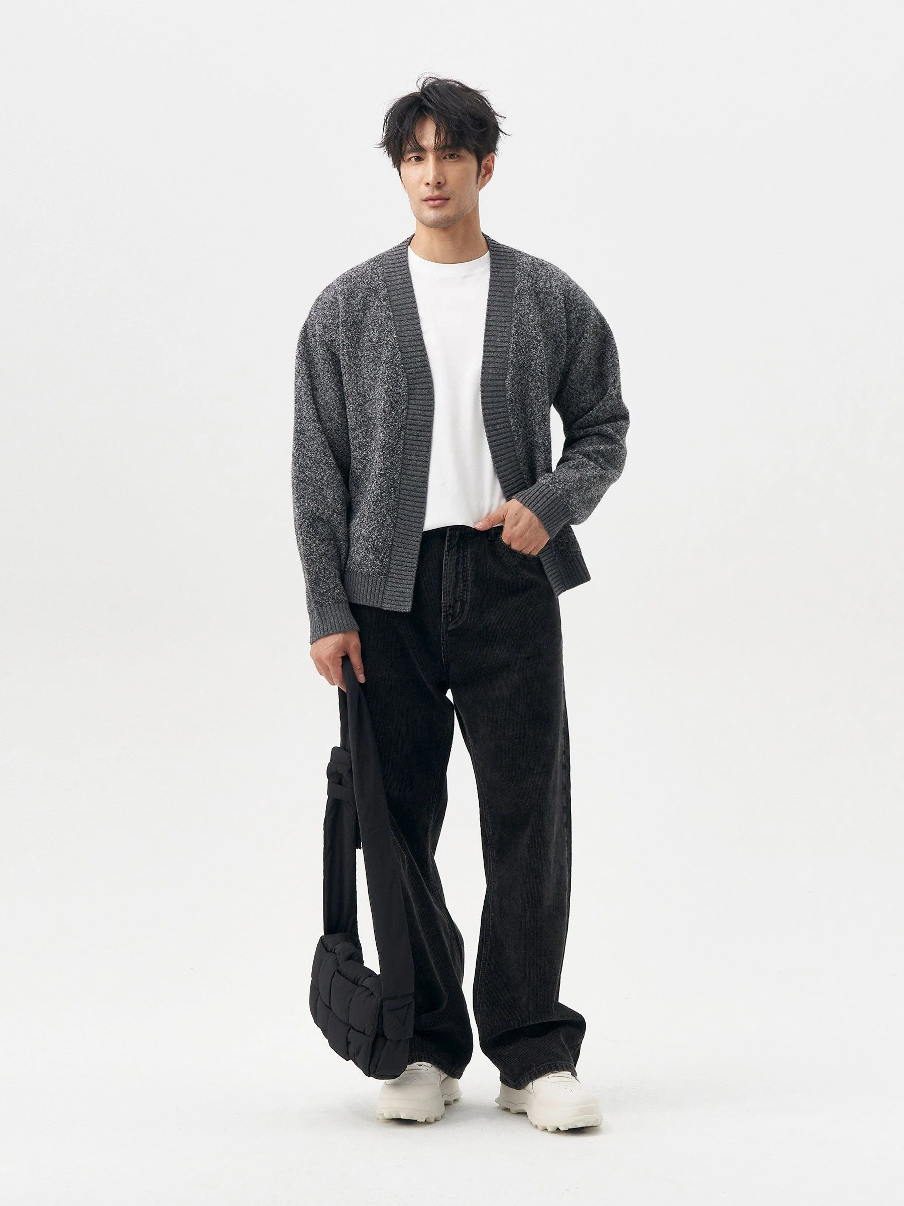 Bouclé Knit Cardigan