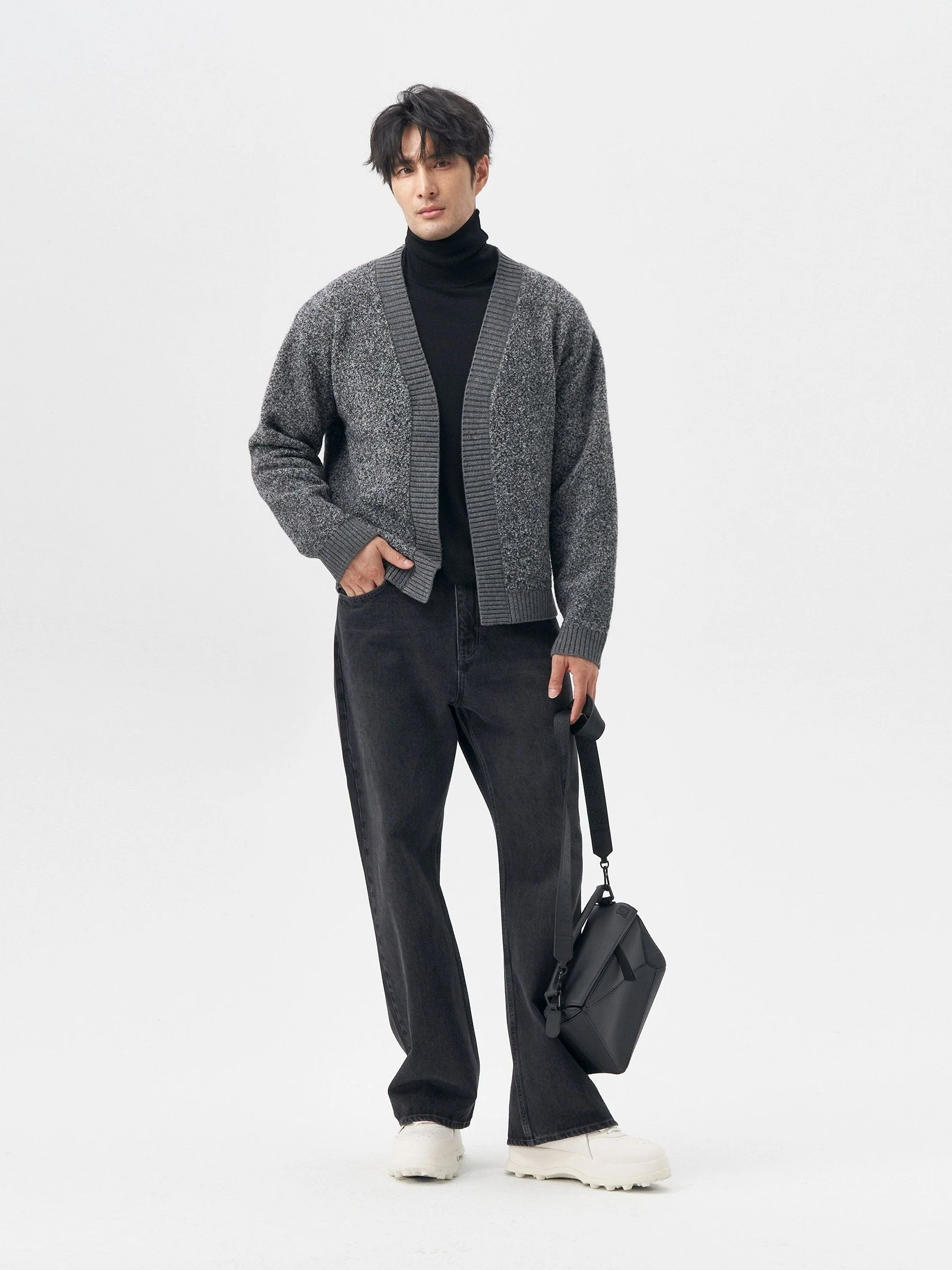 Bouclé Knit Cardigan - Image 3