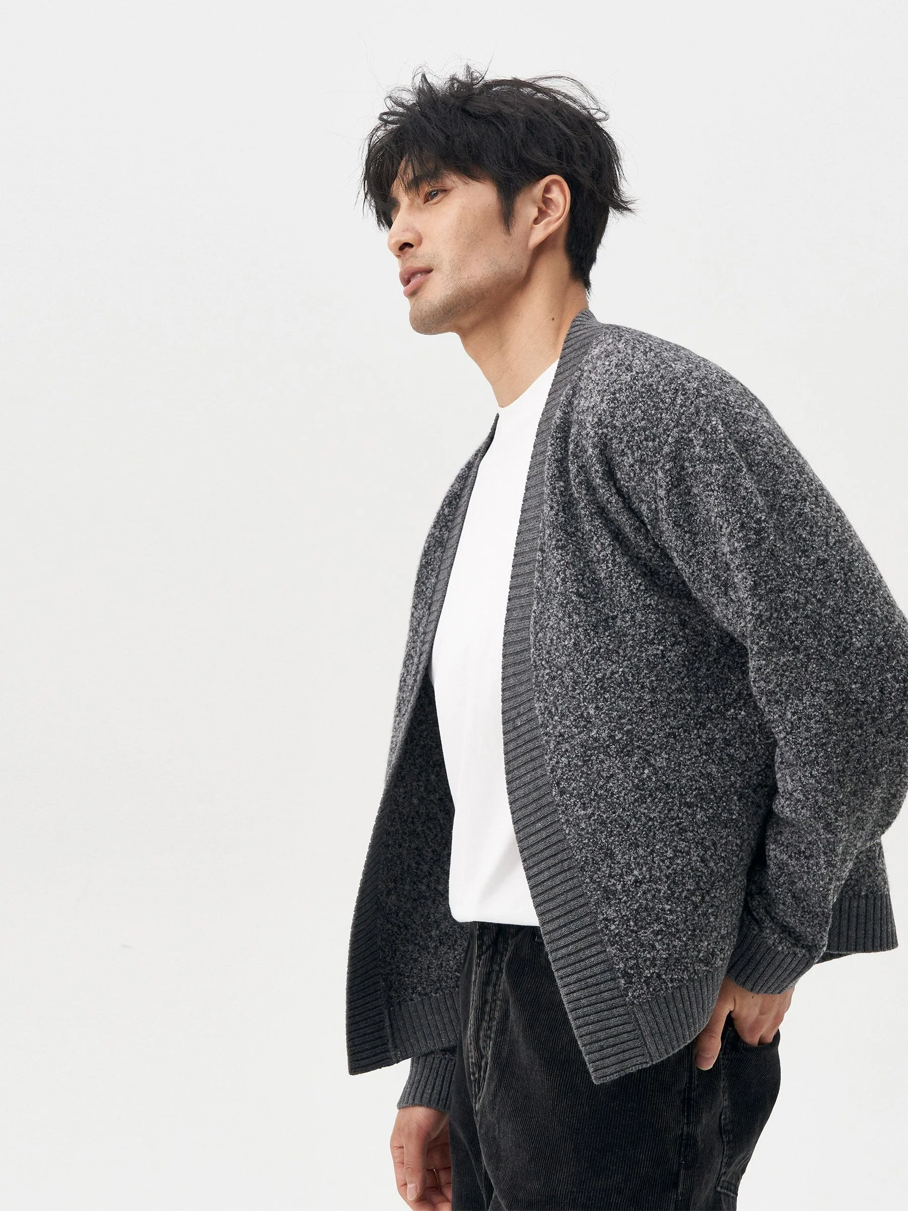 Bouclé Knit Cardigan - Image 4