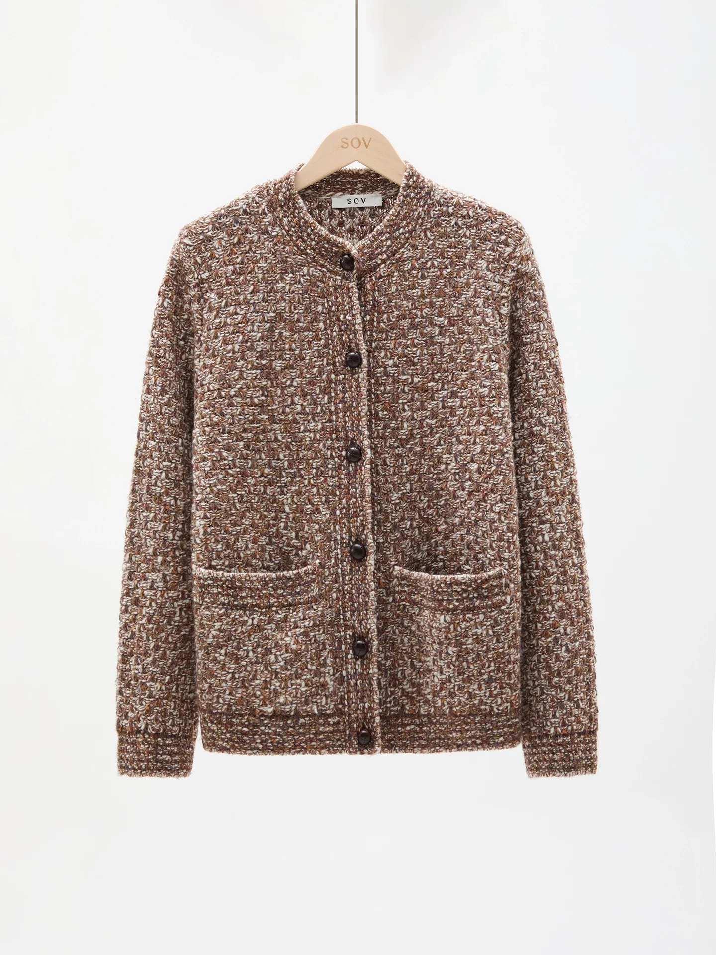 Bouclé Knit Cardigan - Image 2