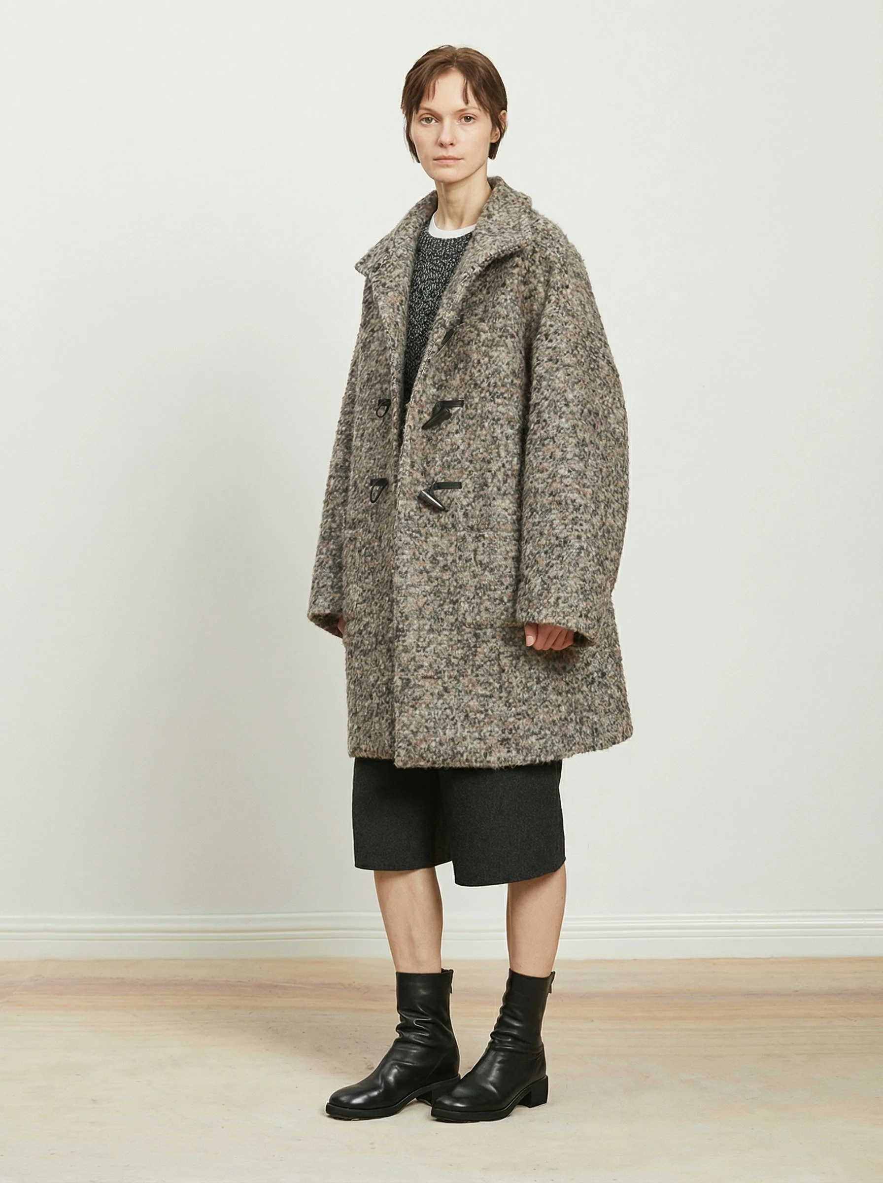 Bouclé Toggle Duffle Coat - Image 4