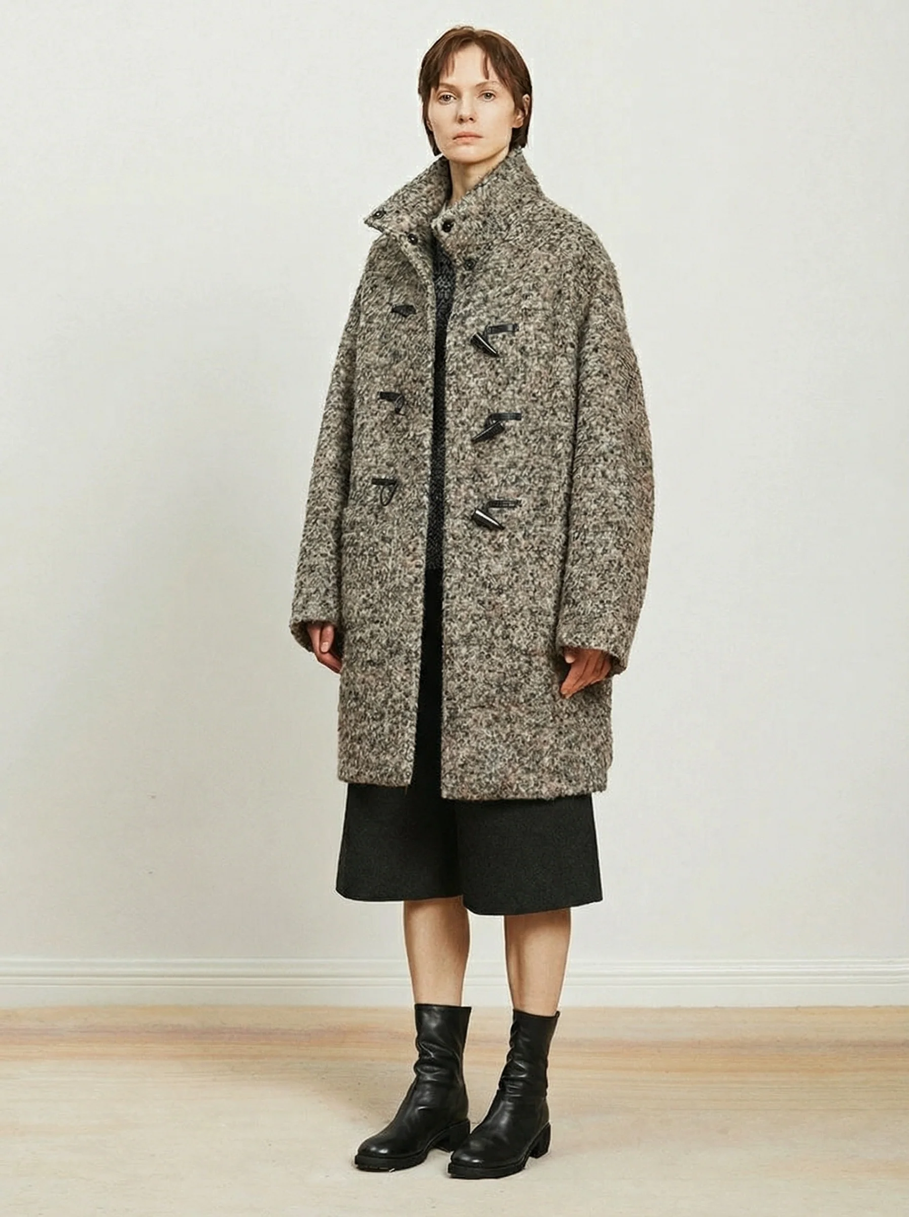 Bouclé Toggle Duffle Coat - Image 5