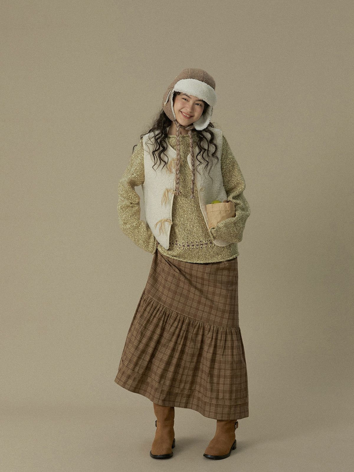 Bouclé Trapper Hat - Image 4