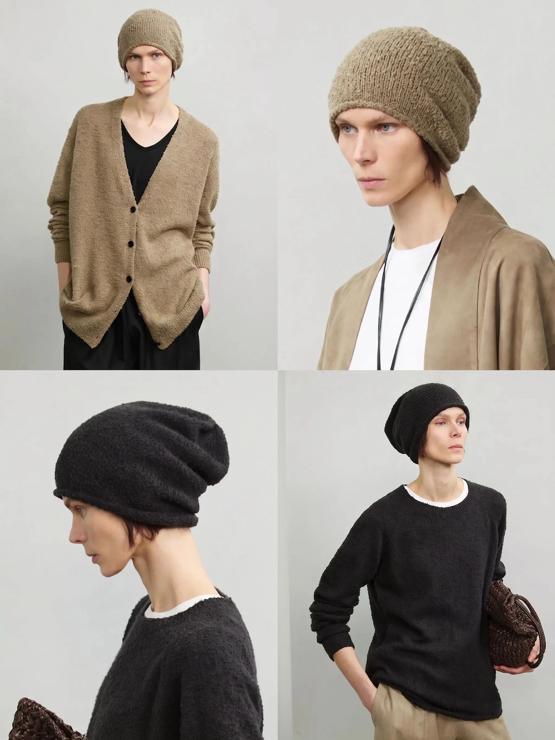 Bouclé V-Neck Cardigan - Image 2