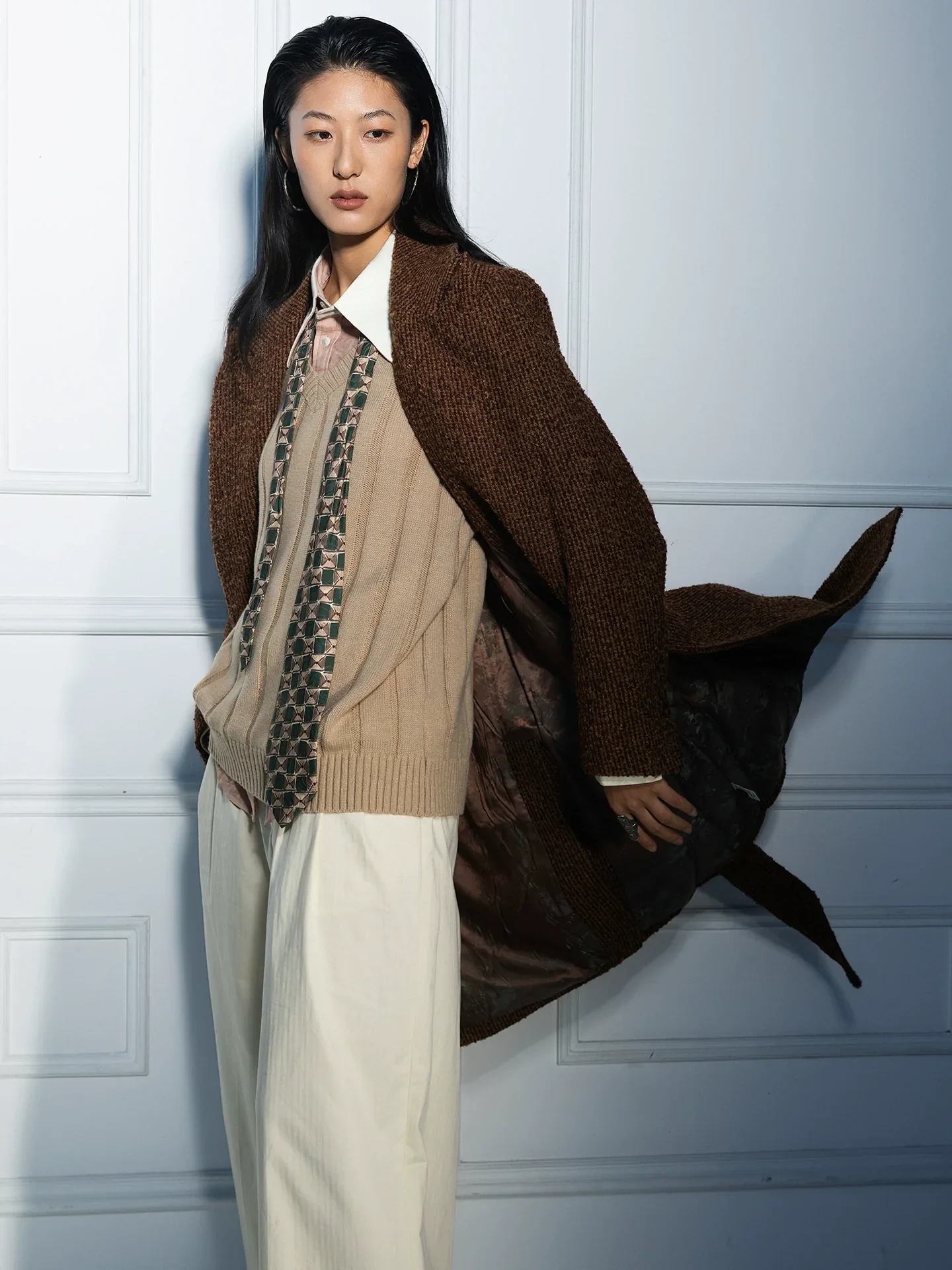 Bouclé Wool Belted Overcoat - Image 3