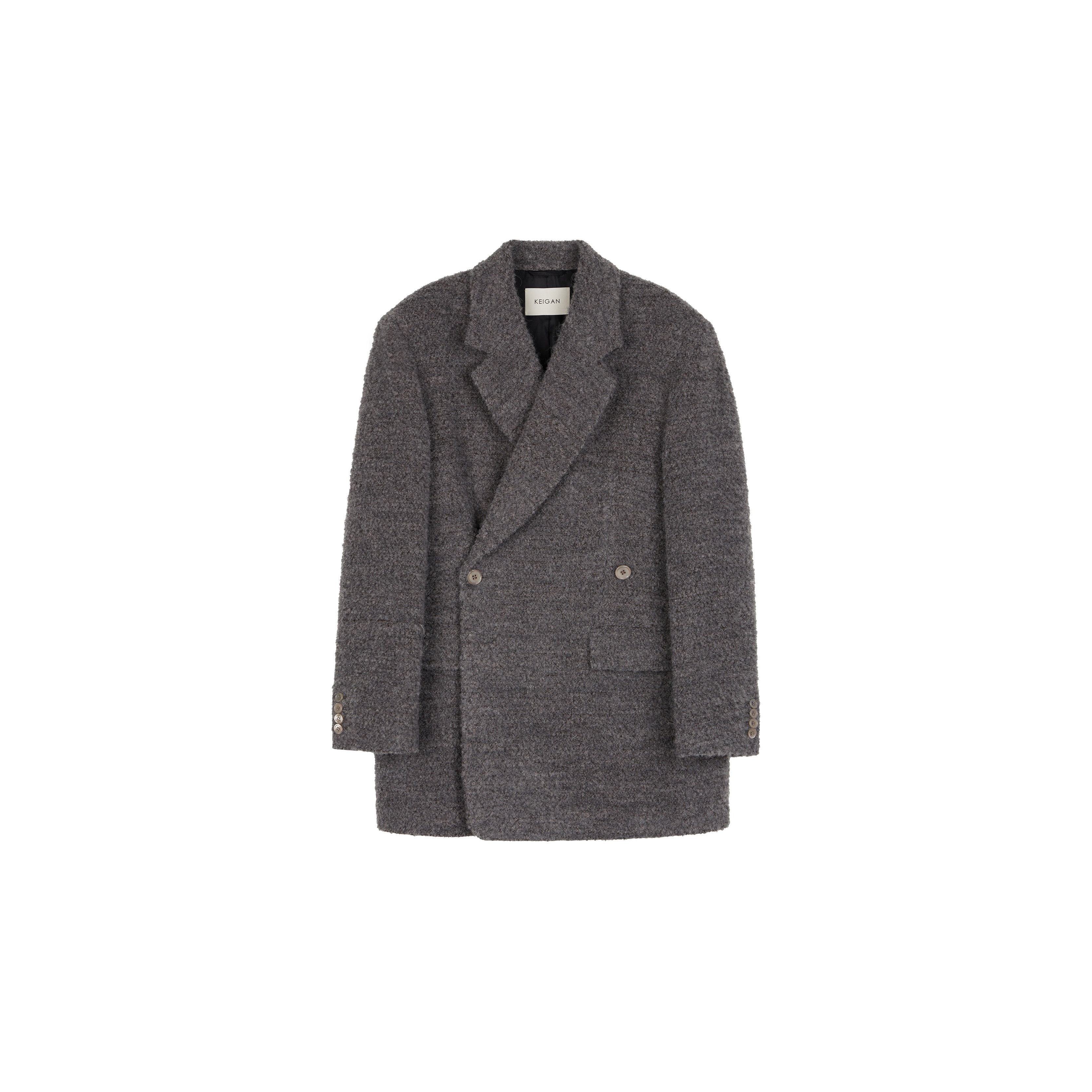 Bouclé Wrap Blazer