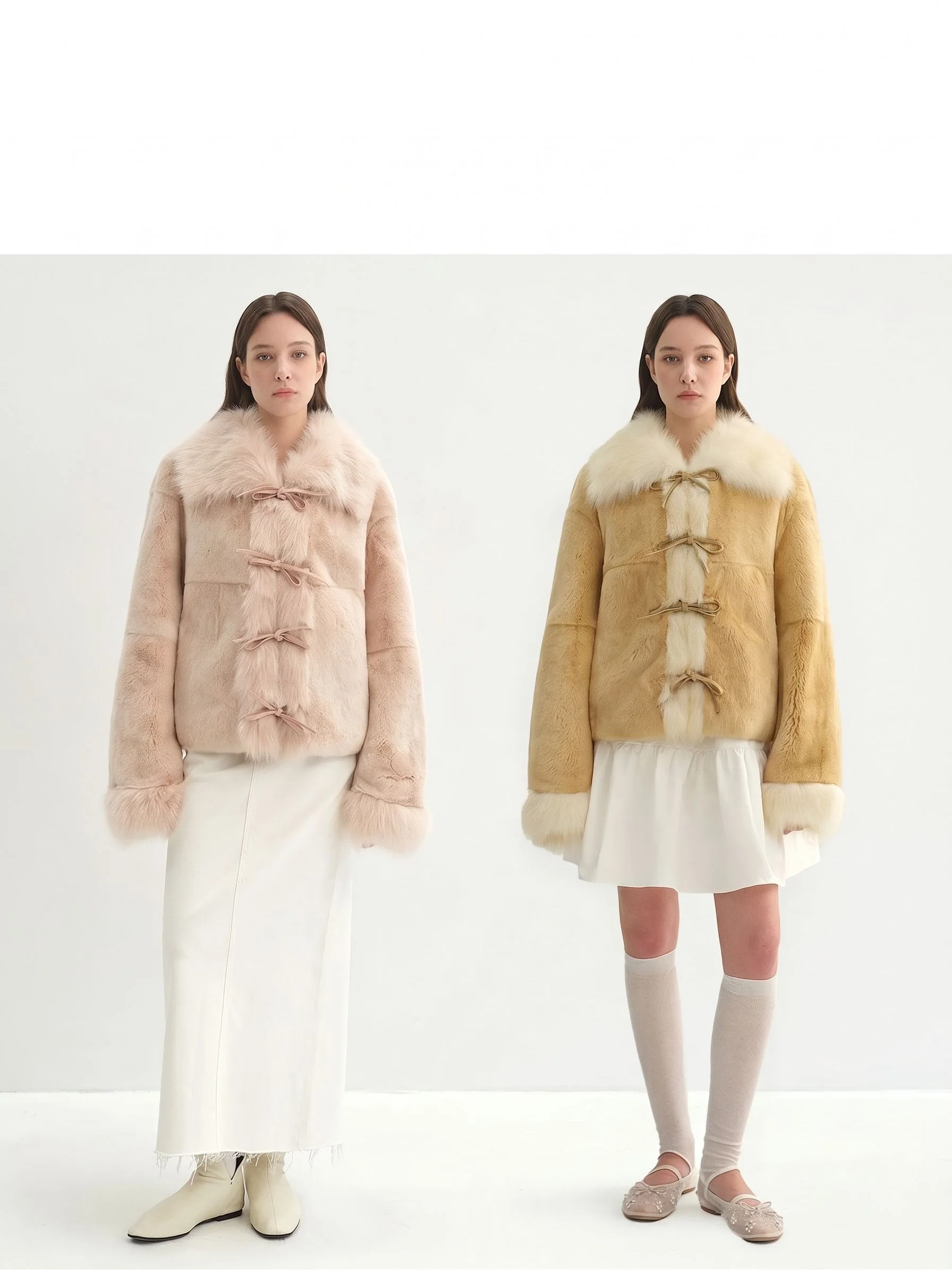 Bow-Tie Fur Jacket - Image 3