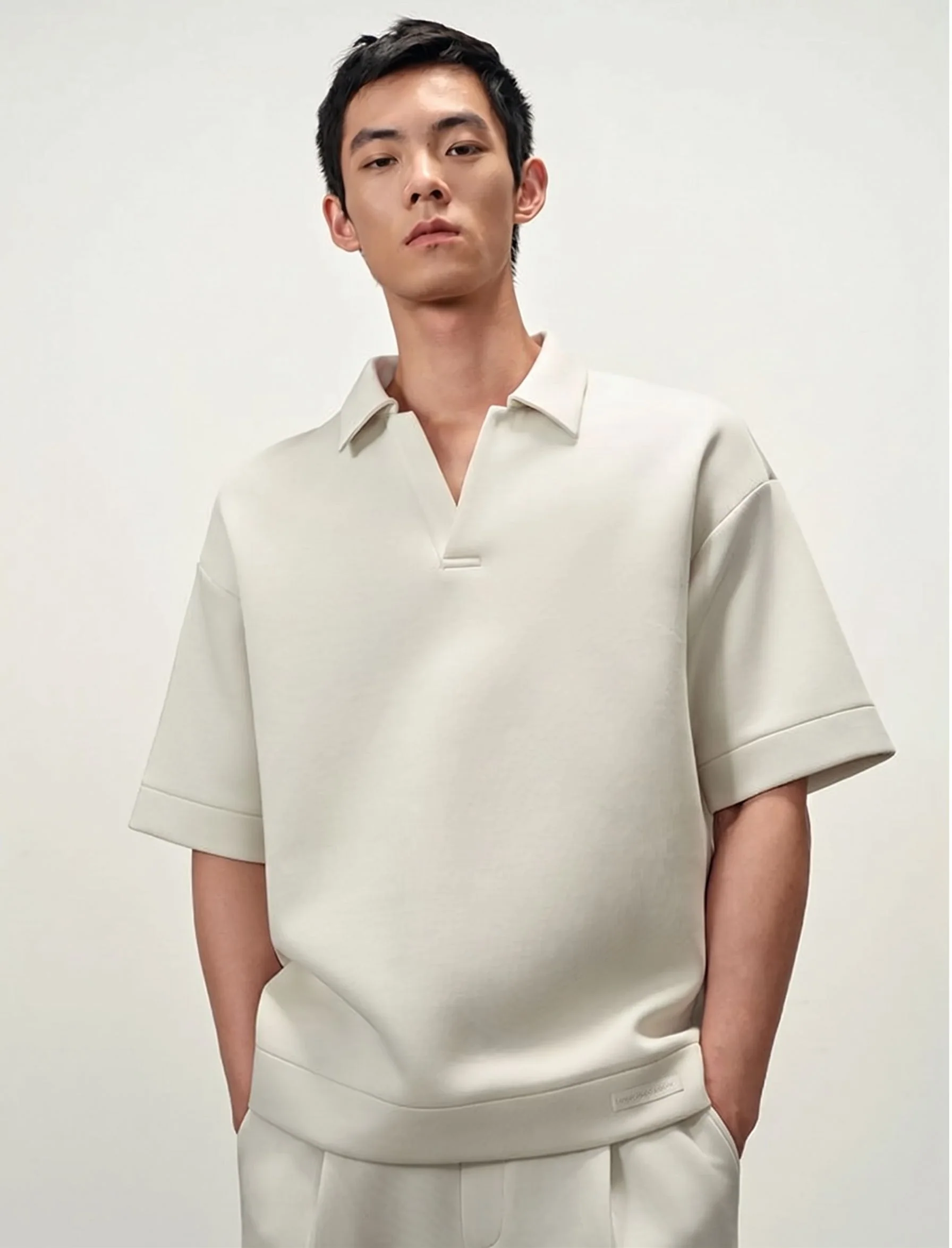 Boxy Knit Polo - Image 4