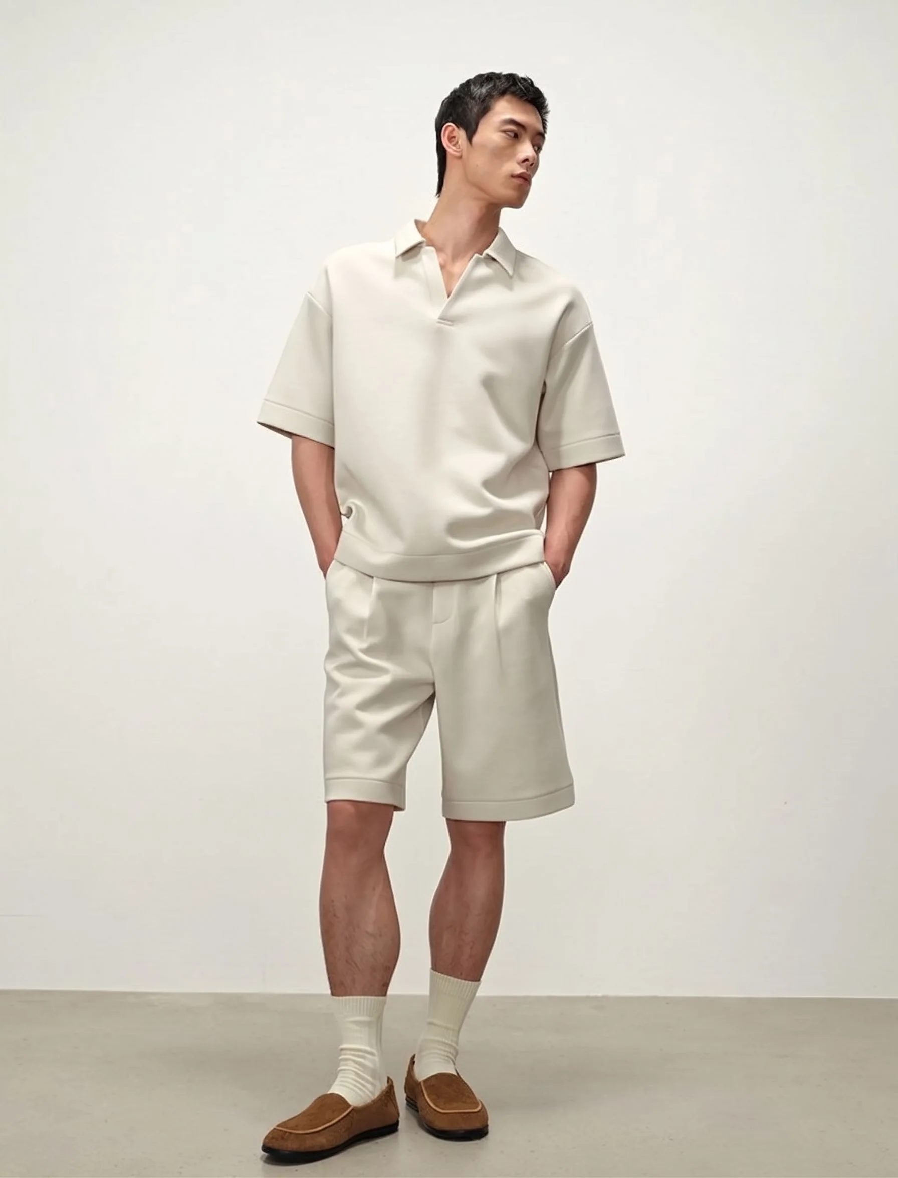 Boxy Knit Polo - Image 6