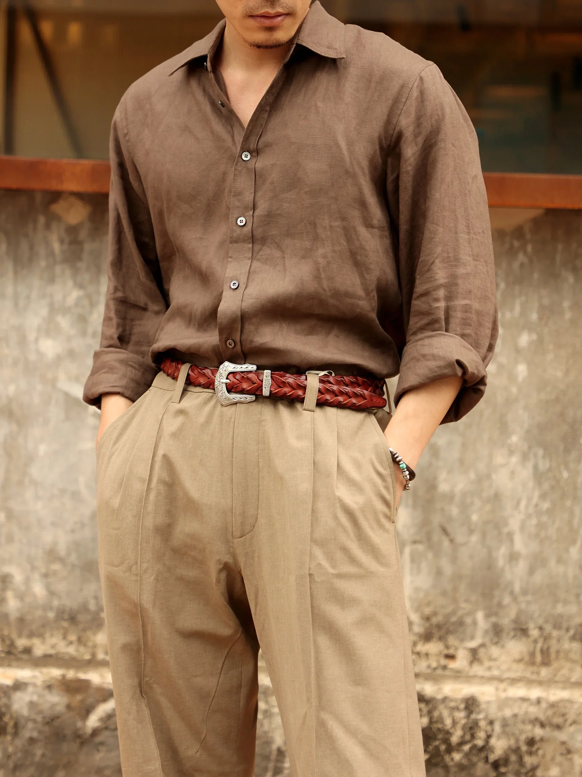 Braided Cowhide Western Belt - Image 3