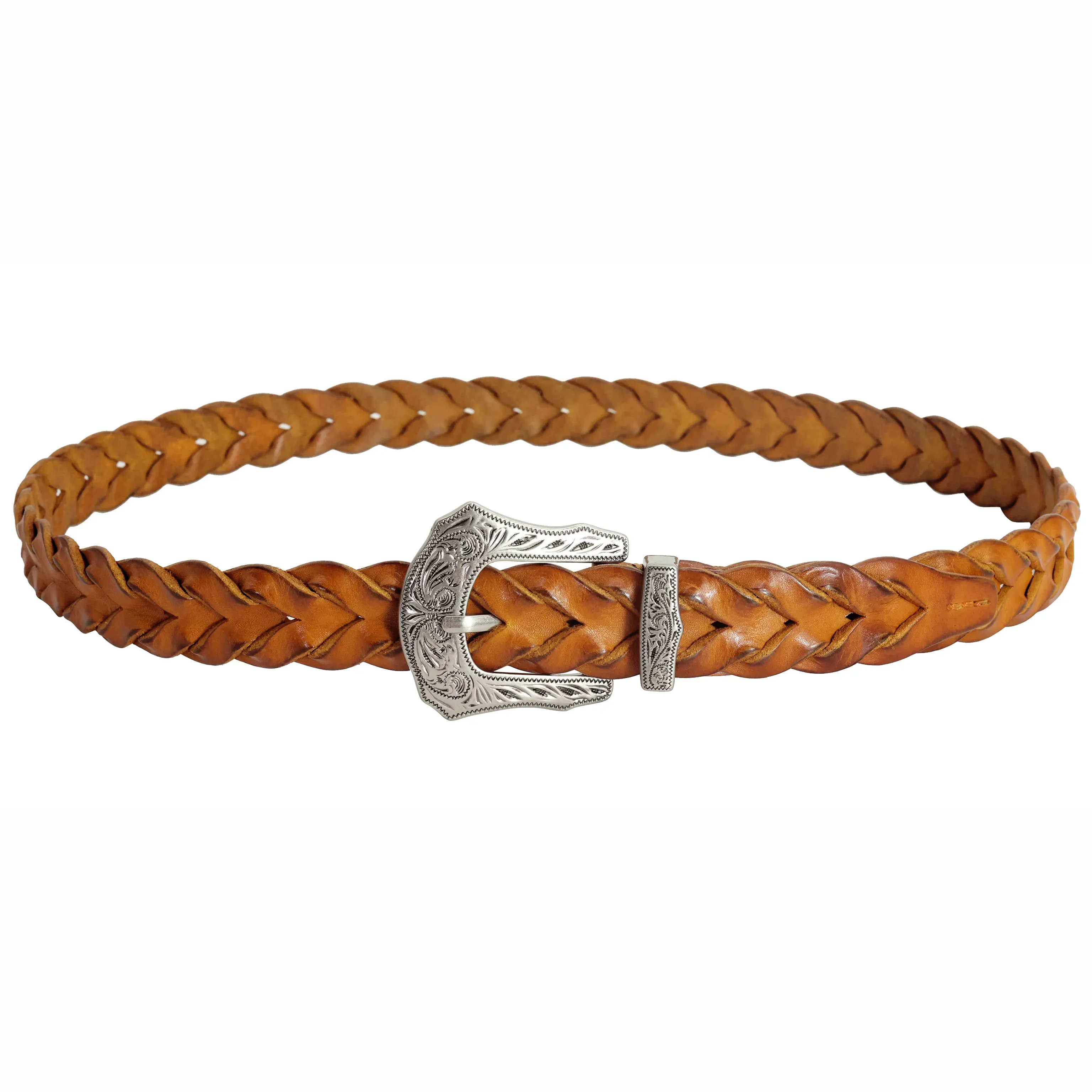 Braided Cowhide Western Belt - Image 6