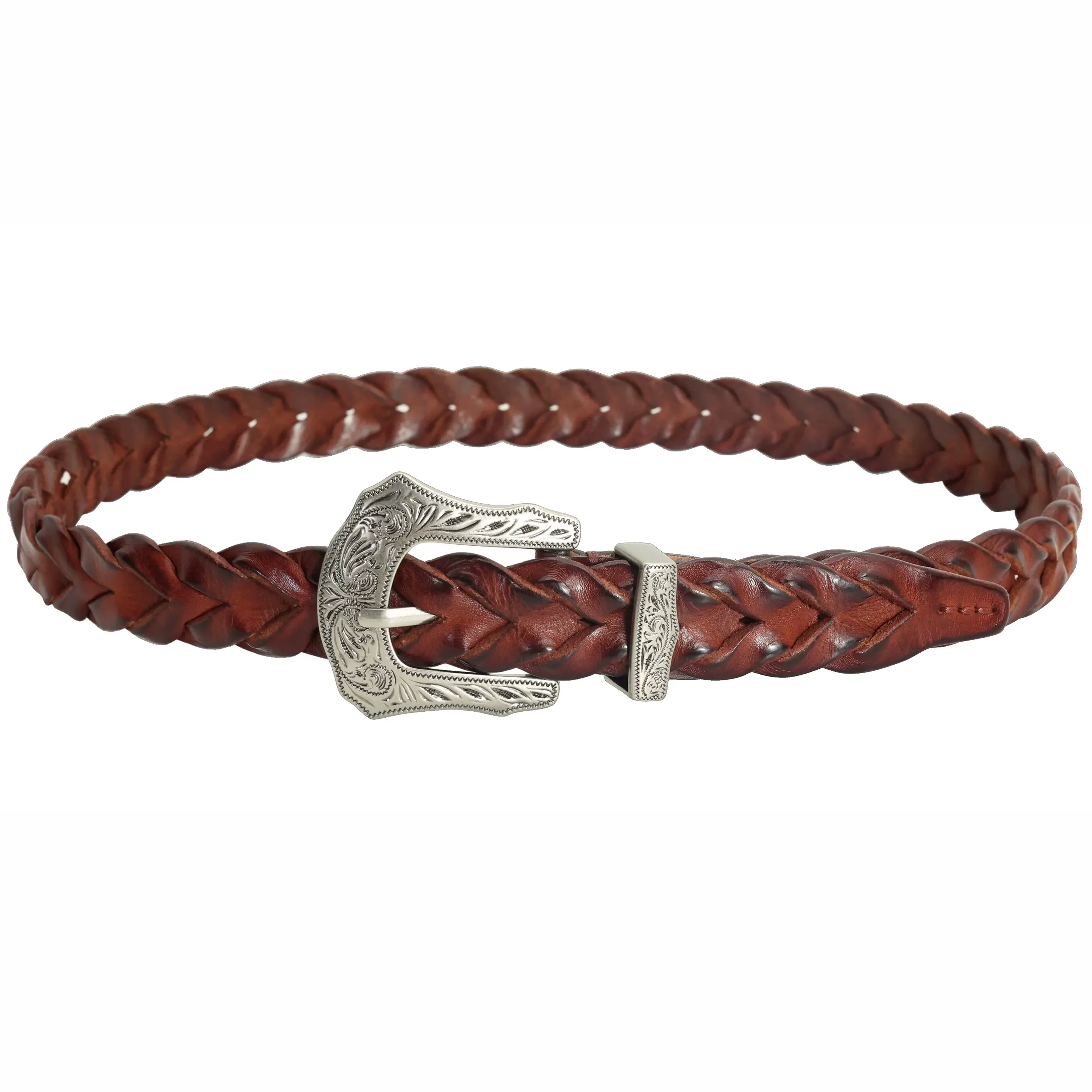 Braided Cowhide Western Belt - Image 7