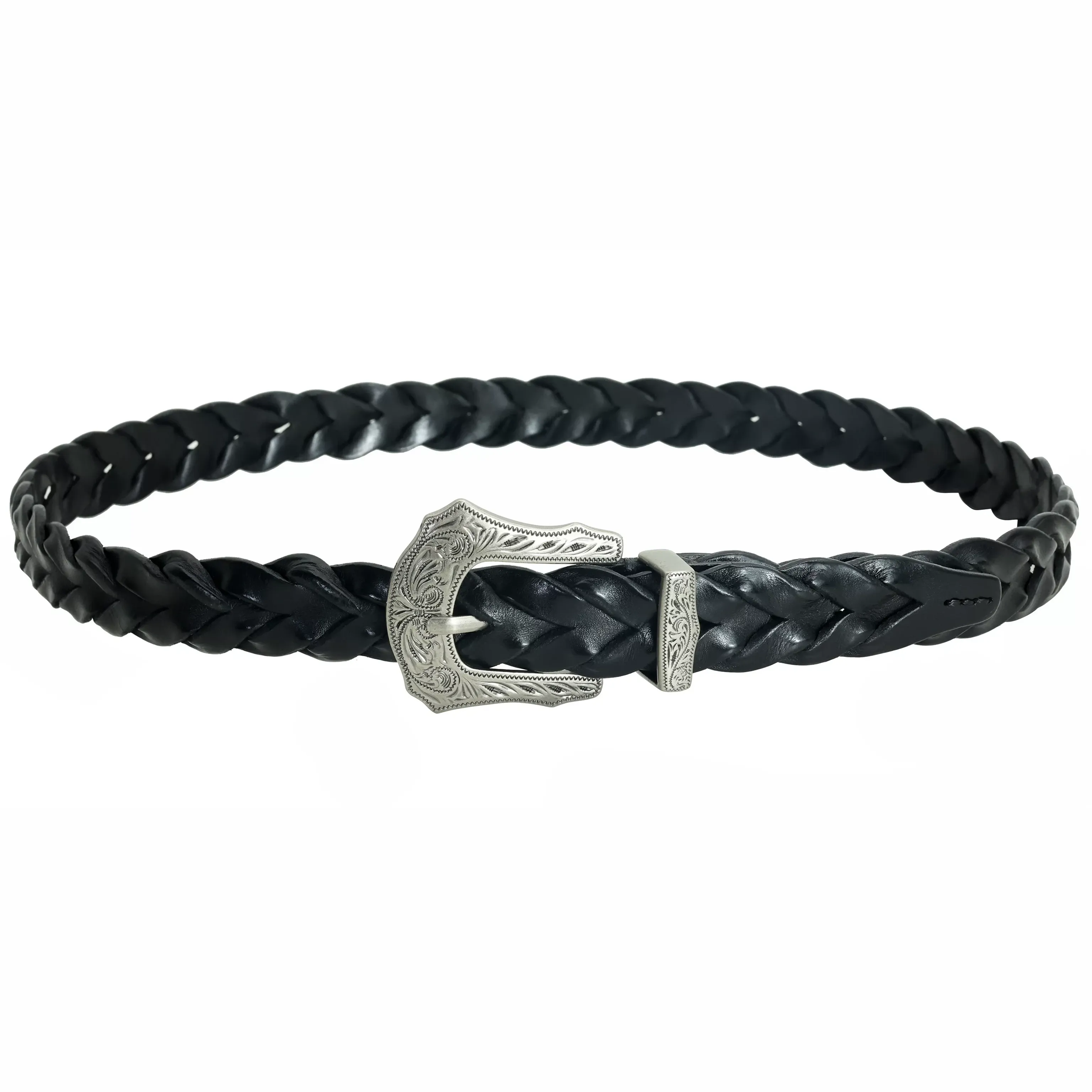 Braided Cowhide Western Belt - Image 8