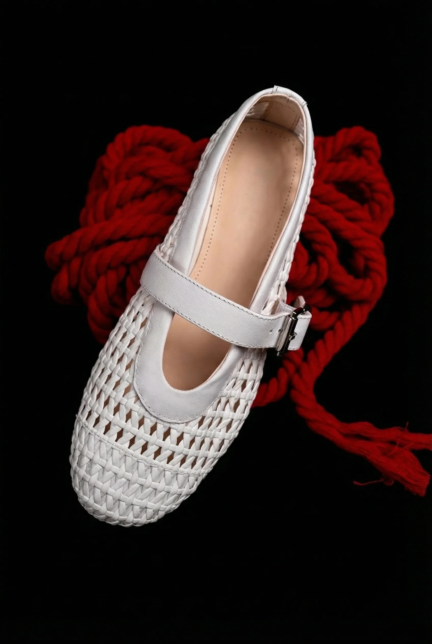Braided Strap Mary Jane Flats