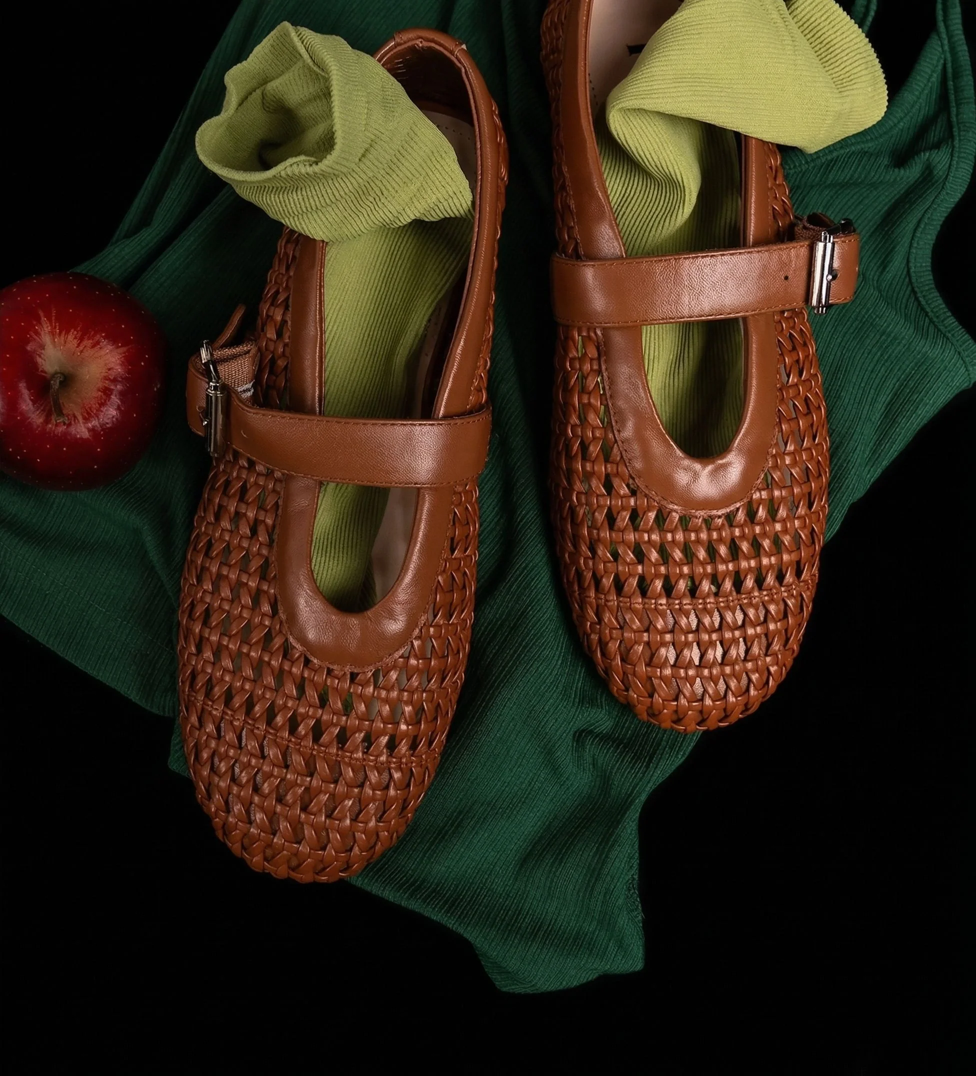 Braided Strap Mary Jane Flats - Image 2