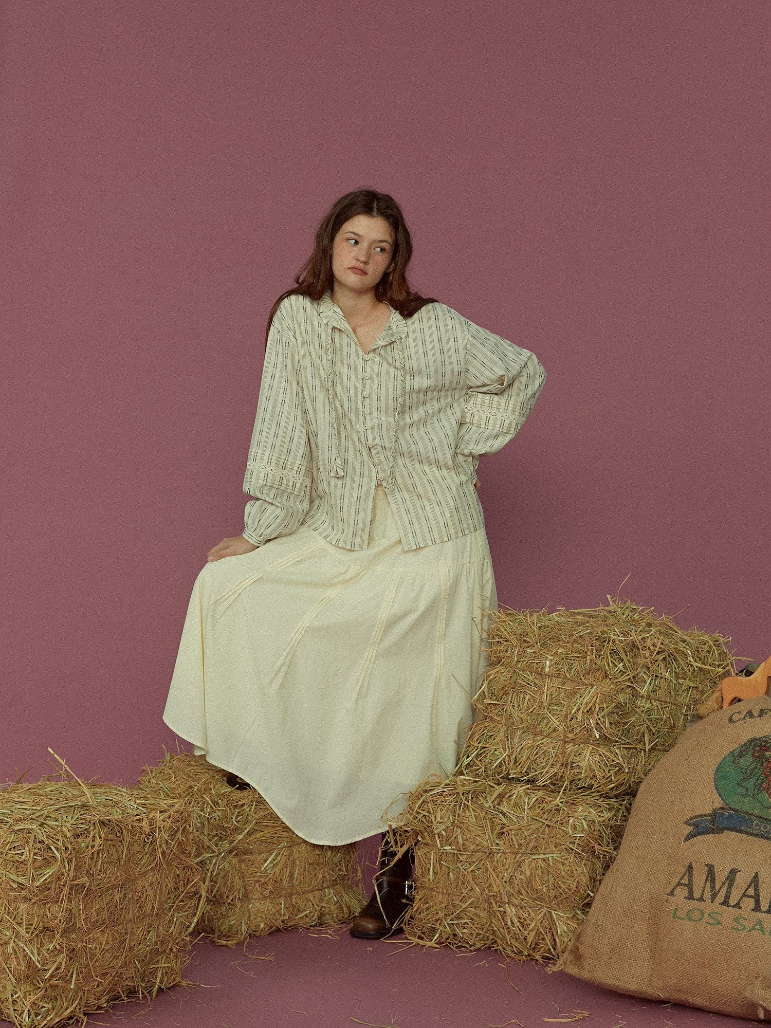 Braided Stripe Blouse - Image 3