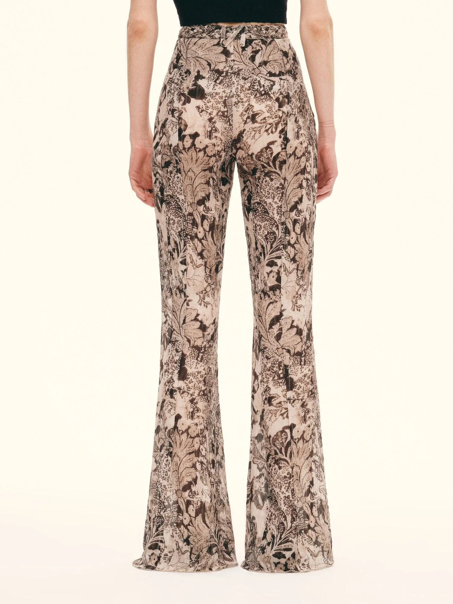 Braided Waist Flare Pants - Image 4