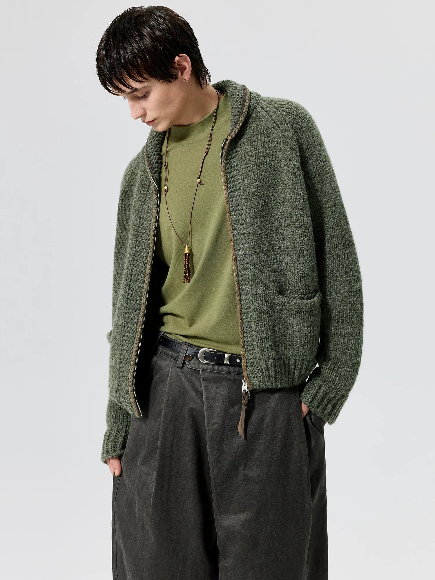 Braided Zip Wool-Blend Cardigan - Image 5