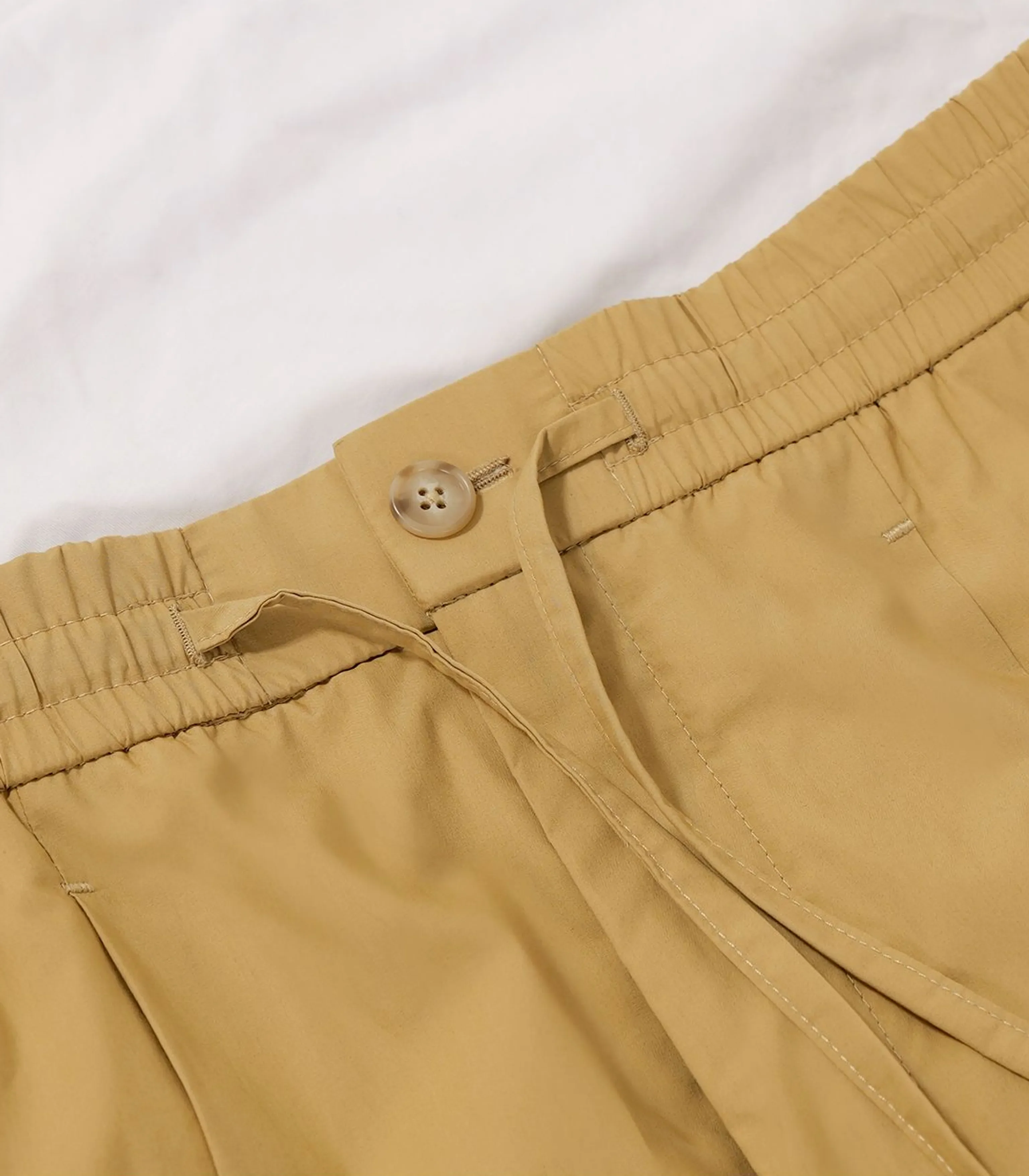 Breathable Cotton Drawstring Straight Shorts - Image 5