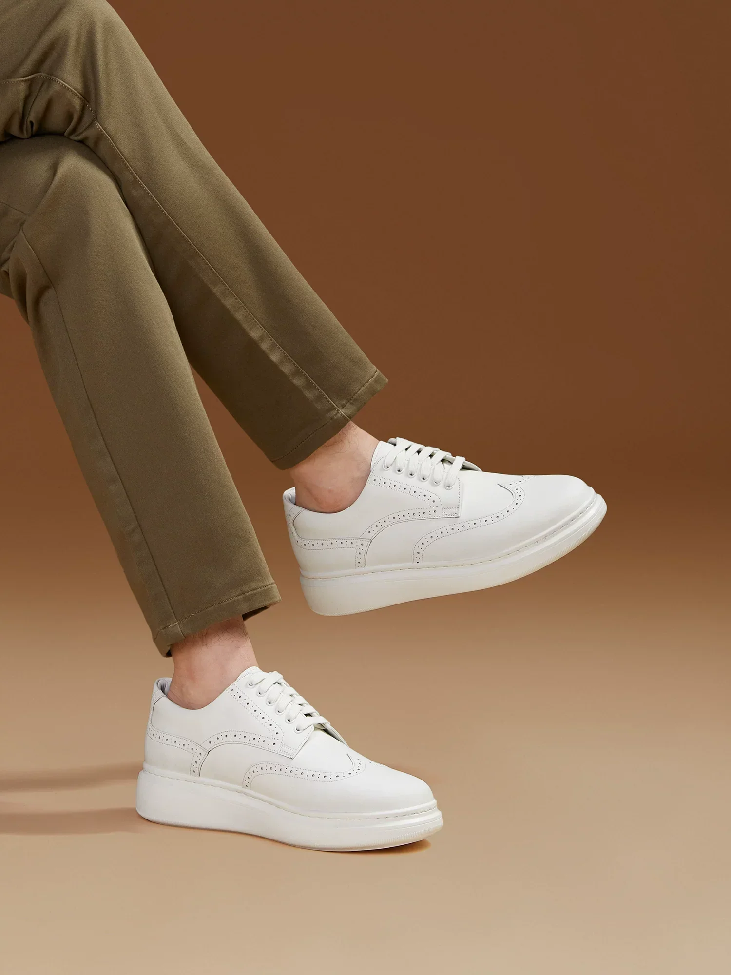 Brogue Wingtip Platform Sneaker - Image 3
