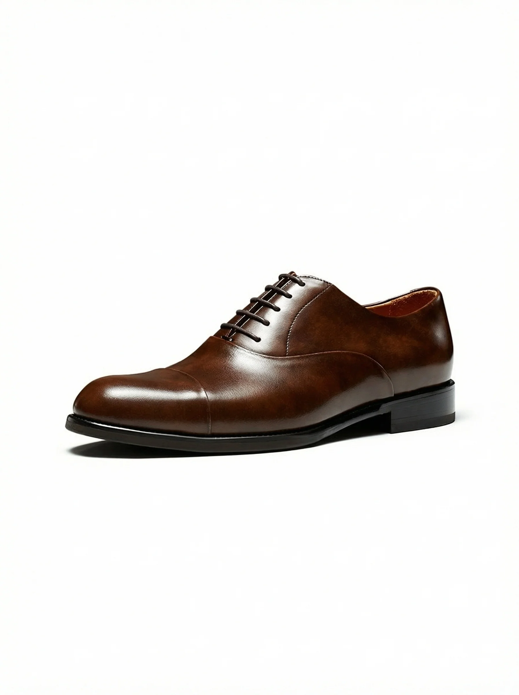 Brown Cap-Toe Oxford Shoe - Image 2