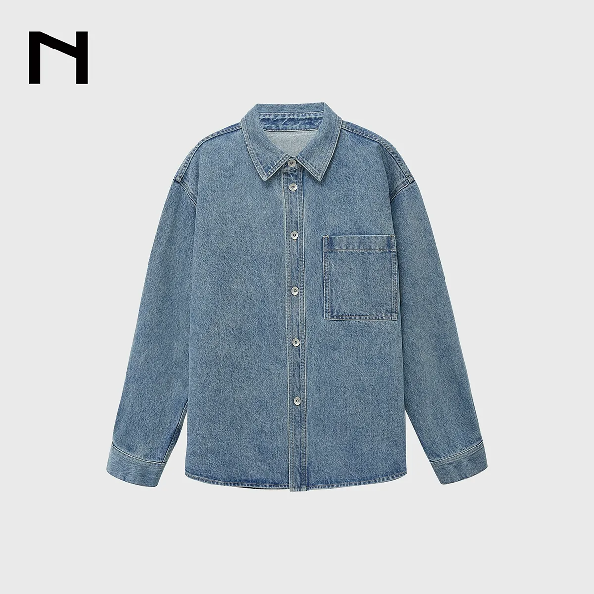 Brown Denim Shirt - Image 5