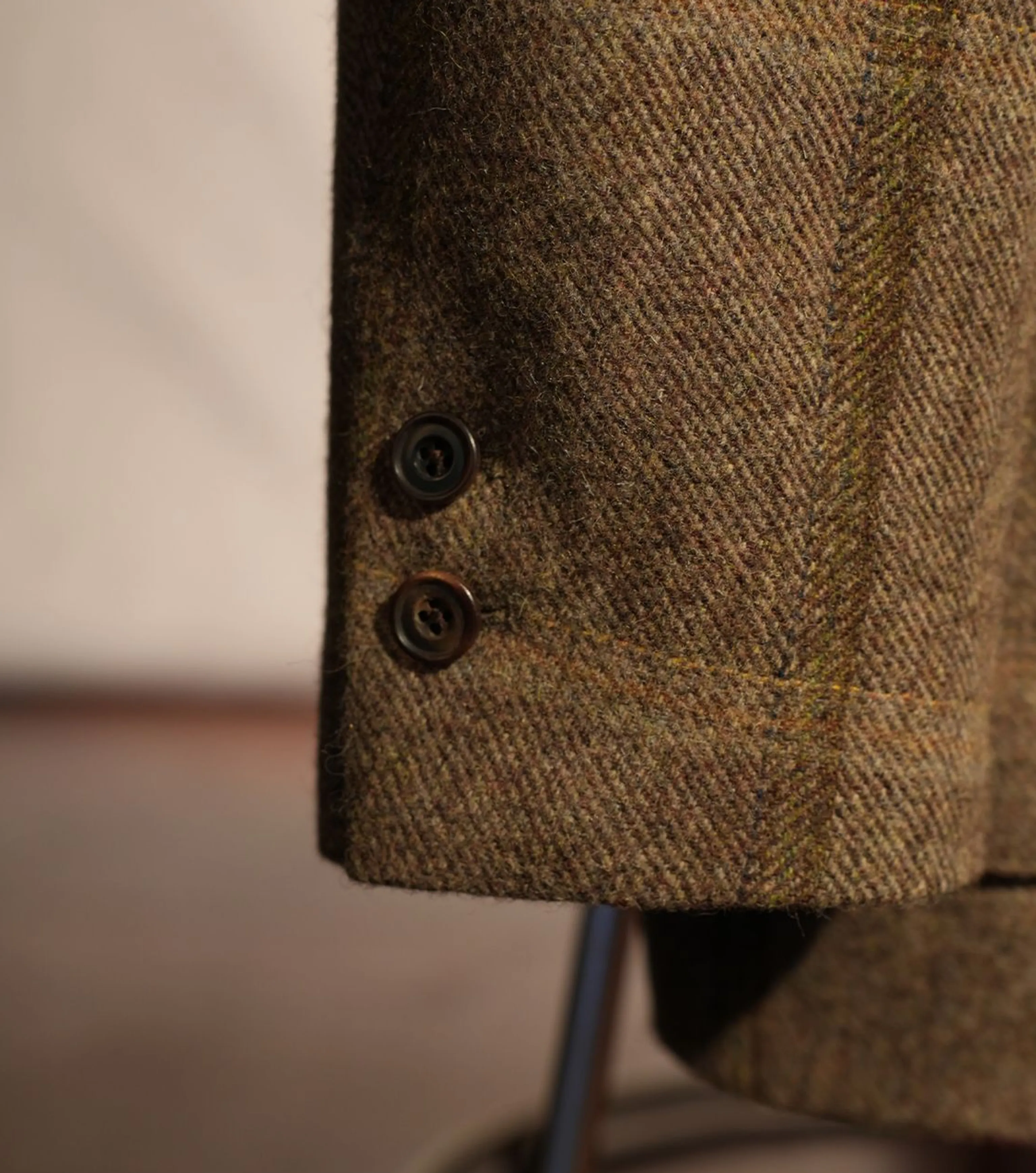 Brown Plaid Wool Blazer - Image 7